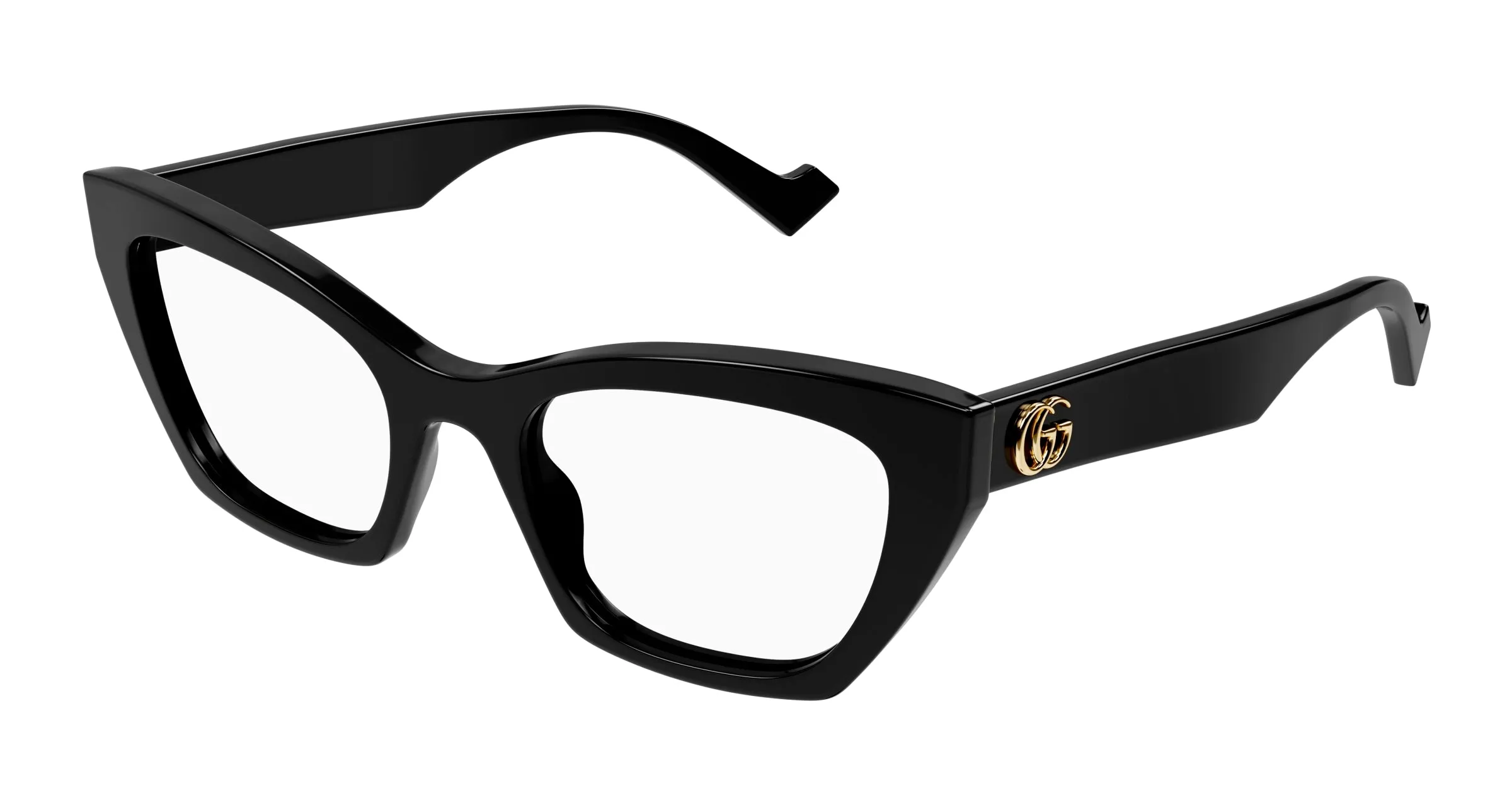 Gucci GG1334O 001 Montature da vista Acetato Nero Cat Eye - immagine 1