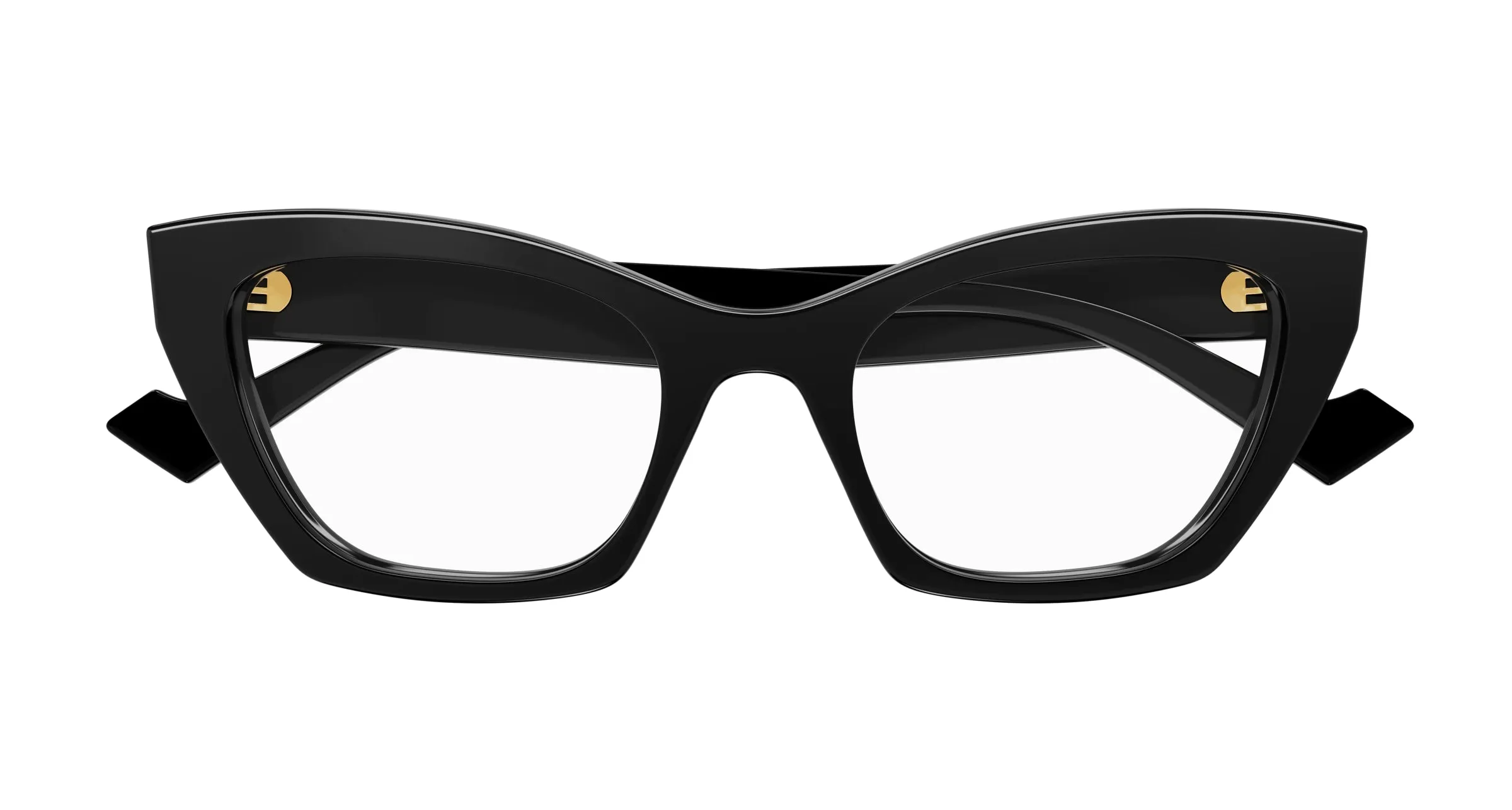 Gucci GG1334O 001 Montature da vista Acetato Nero Cat Eye - immagine 2