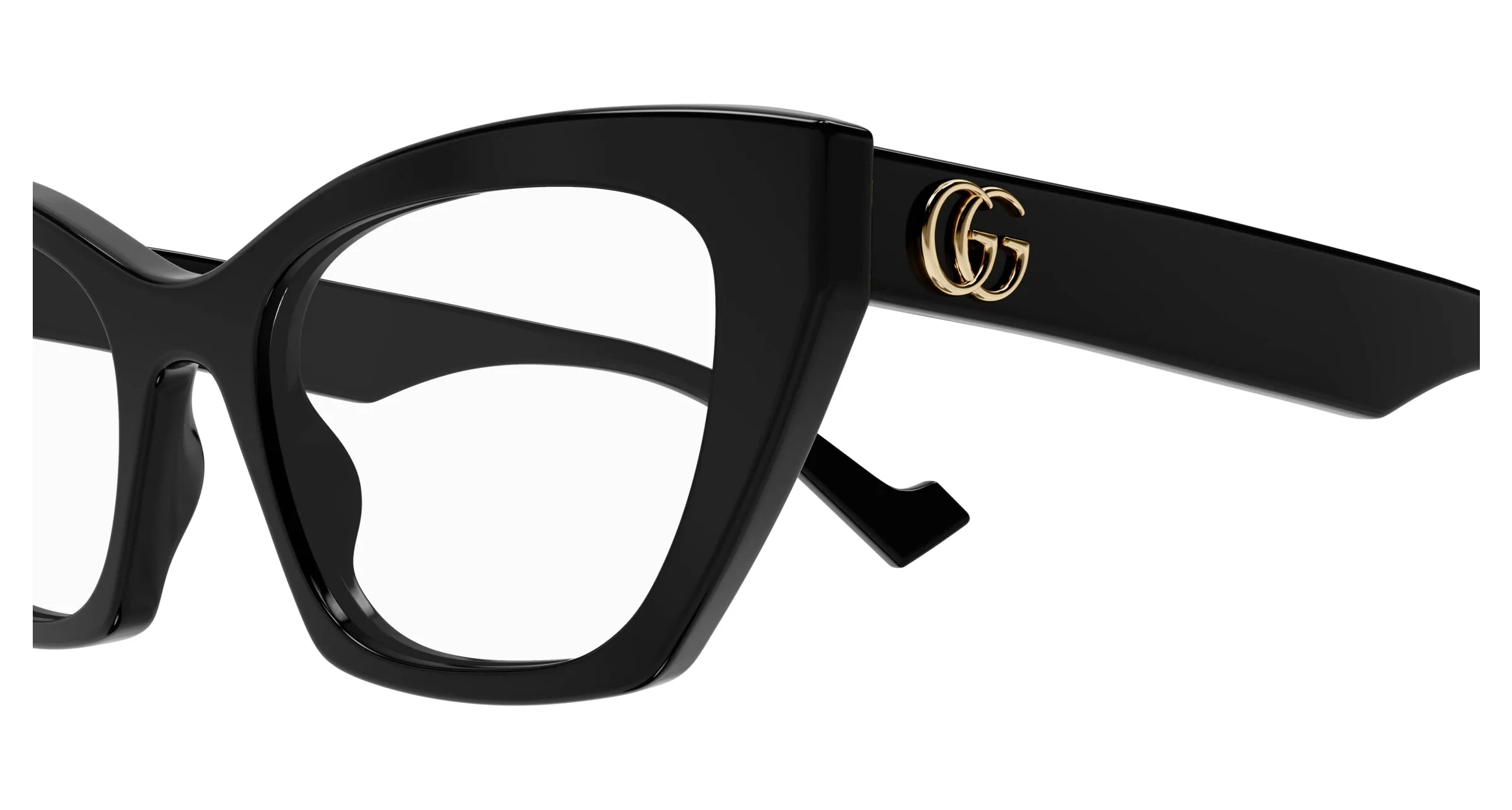 Gucci GG1334O 001 Montature da vista Acetato Nero Cat Eye - immagine 3