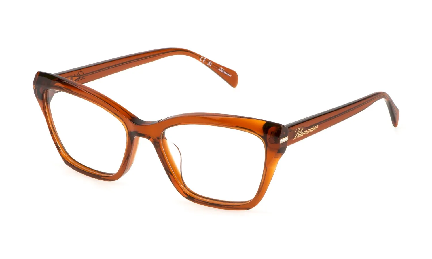Blumarine VBM822S 0M84 Montature da vista Acetato Marrone Squadrata - immagine 1