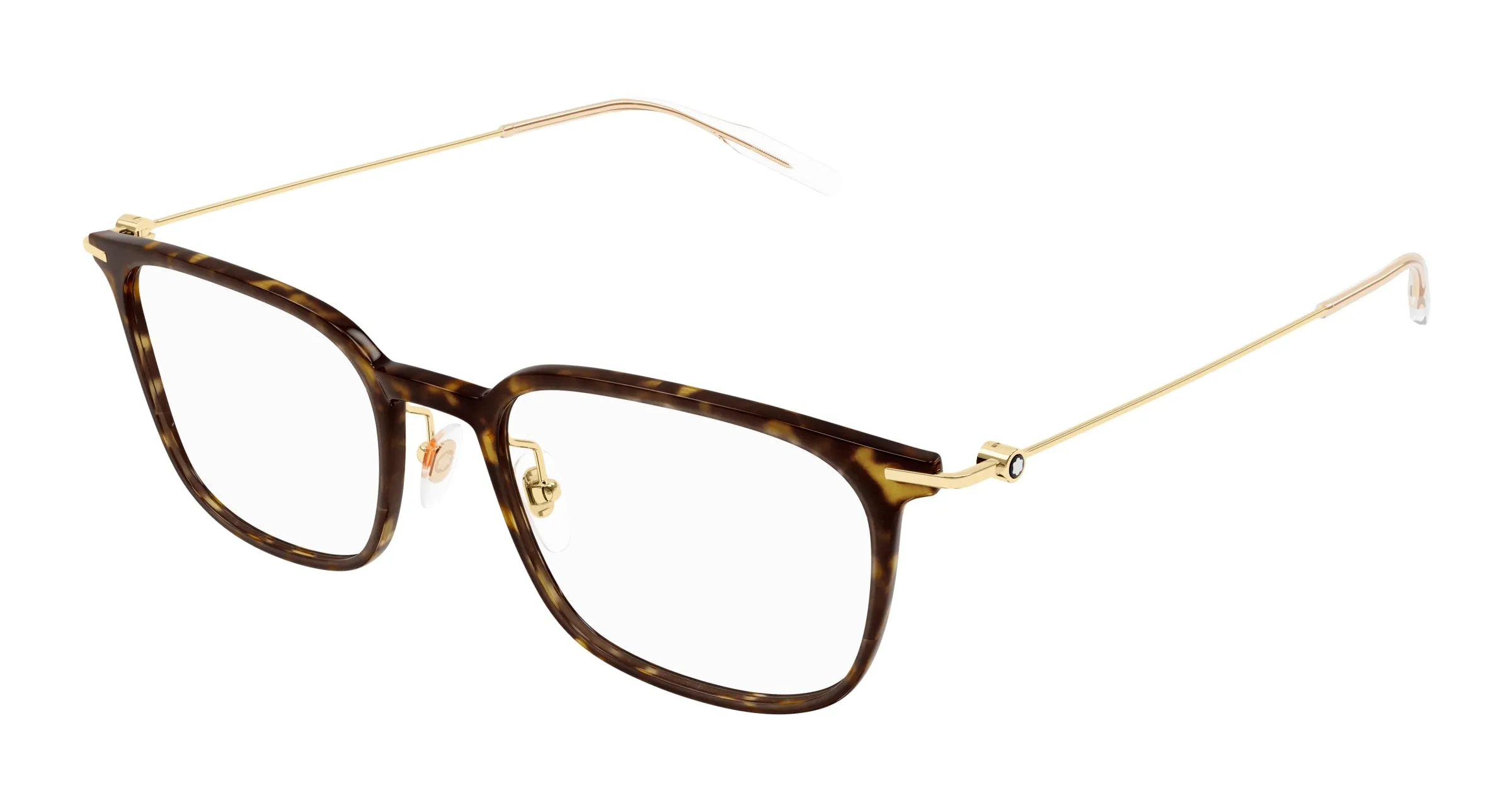 Montblanc MB0100O 007 Montature da vista Iniettato Havana Squadrata - immagine 1