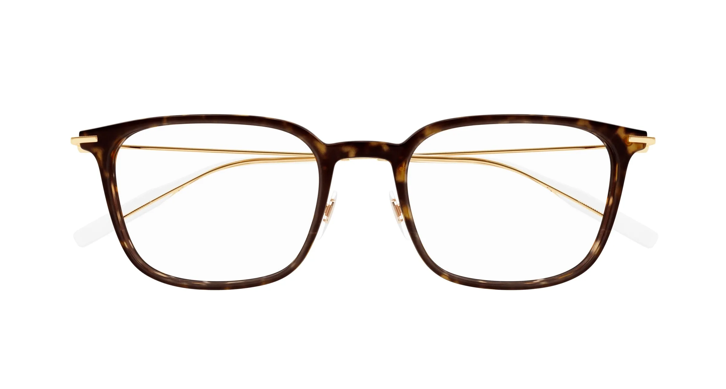 Montblanc MB0100O 007 Montature da vista Iniettato Havana Squadrata - immagine 2