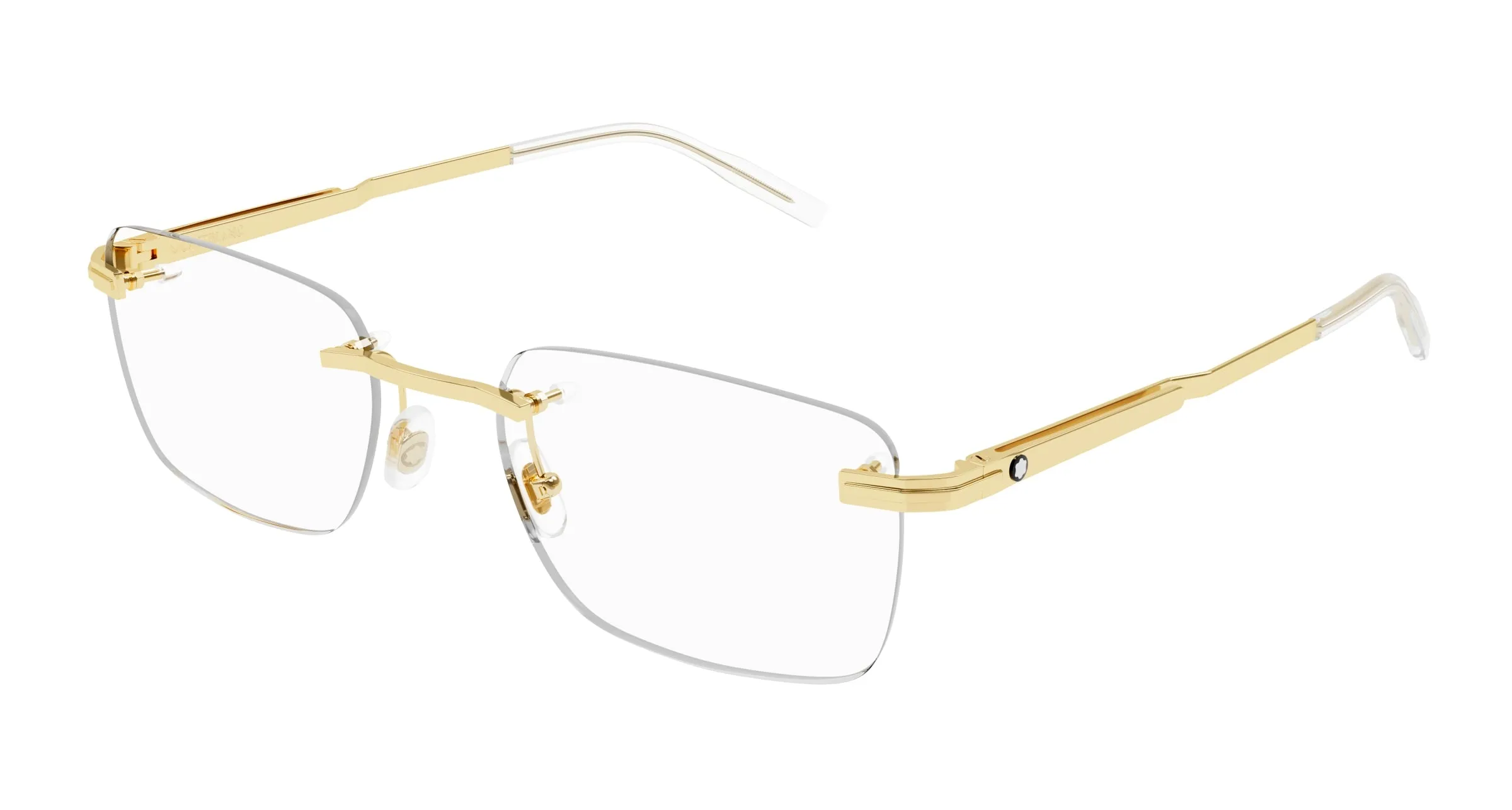 Montblanc MB0279O 002 Montature da vista Metallo Oro Squadrata - immagine 1
