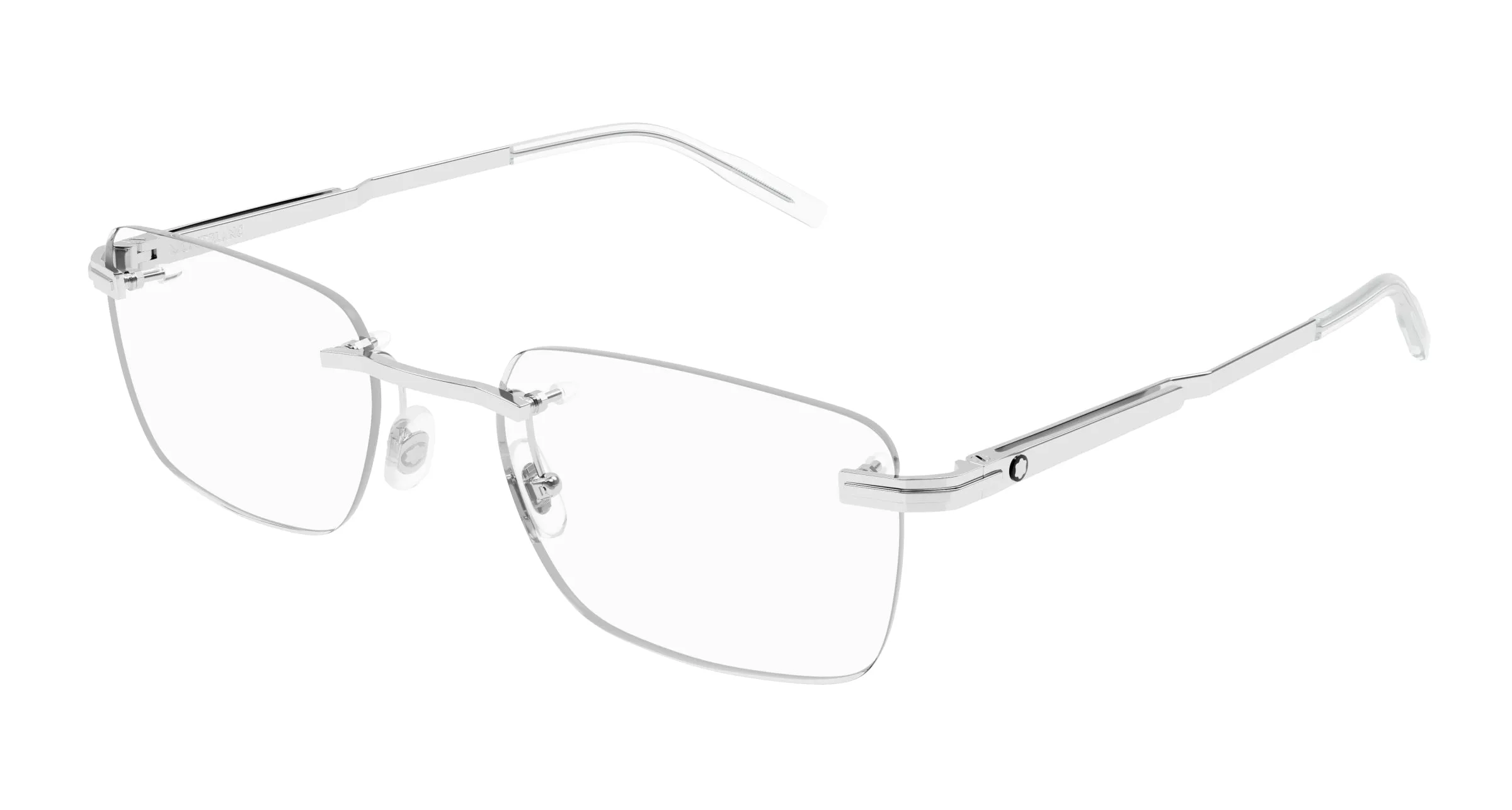Montblanc MB0279O 001 Montature da vista Metallo Argento Squadrata - immagine 1