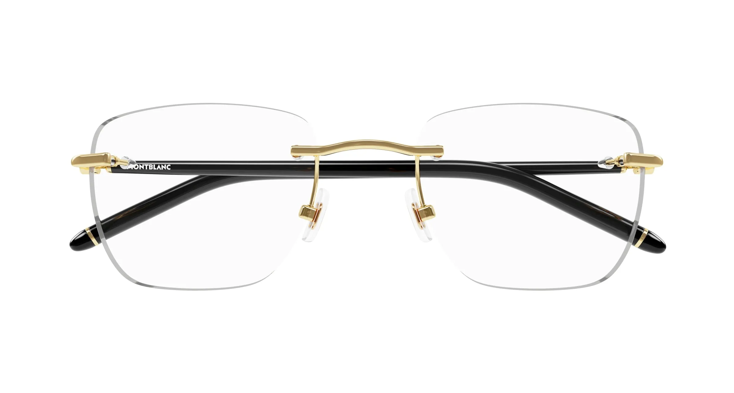Montblanc MB0274O 001 Montature da vista Metallo Oro Squadrata - immagine 2