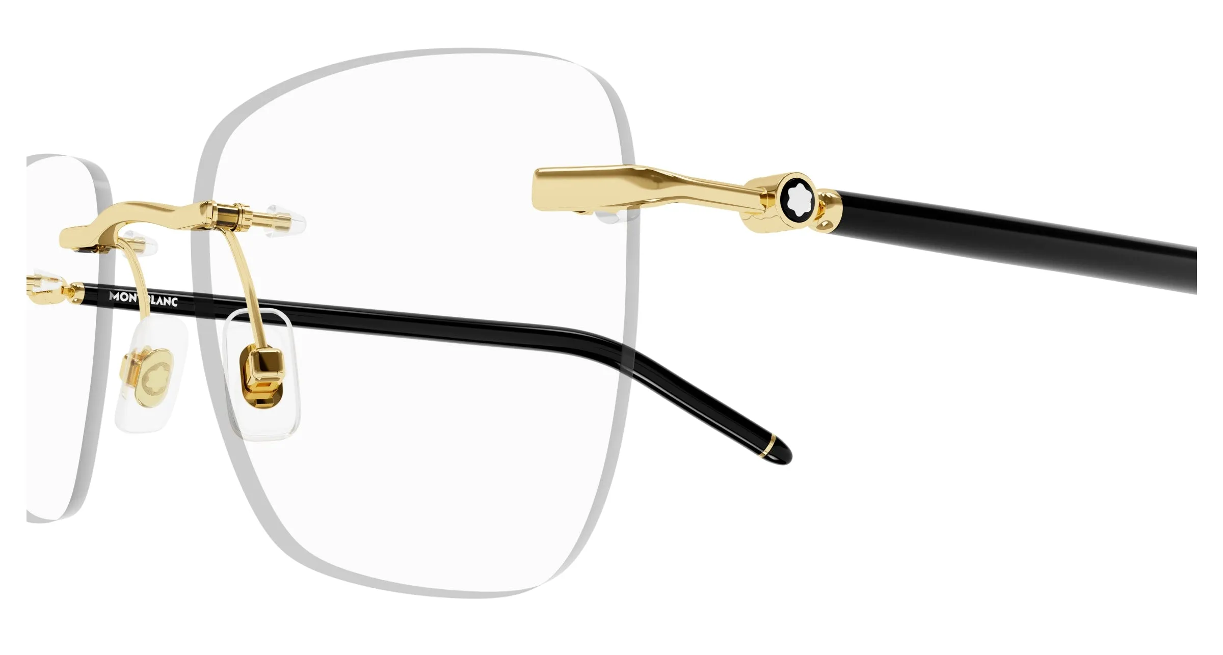 Montblanc MB0274O 001 Montature da vista Metallo Oro Squadrata - immagine 3
