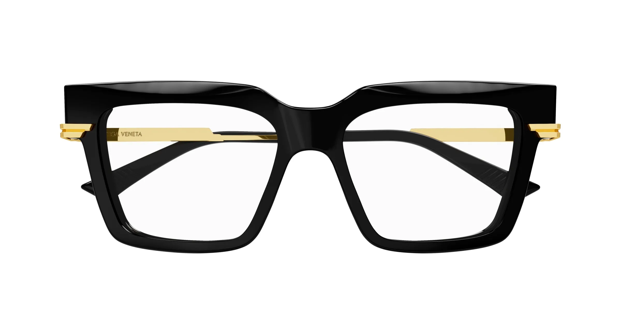 Bottega Veneta BV1243O 001 Montature da vista Acetato Nero Squadrata - immagine 2