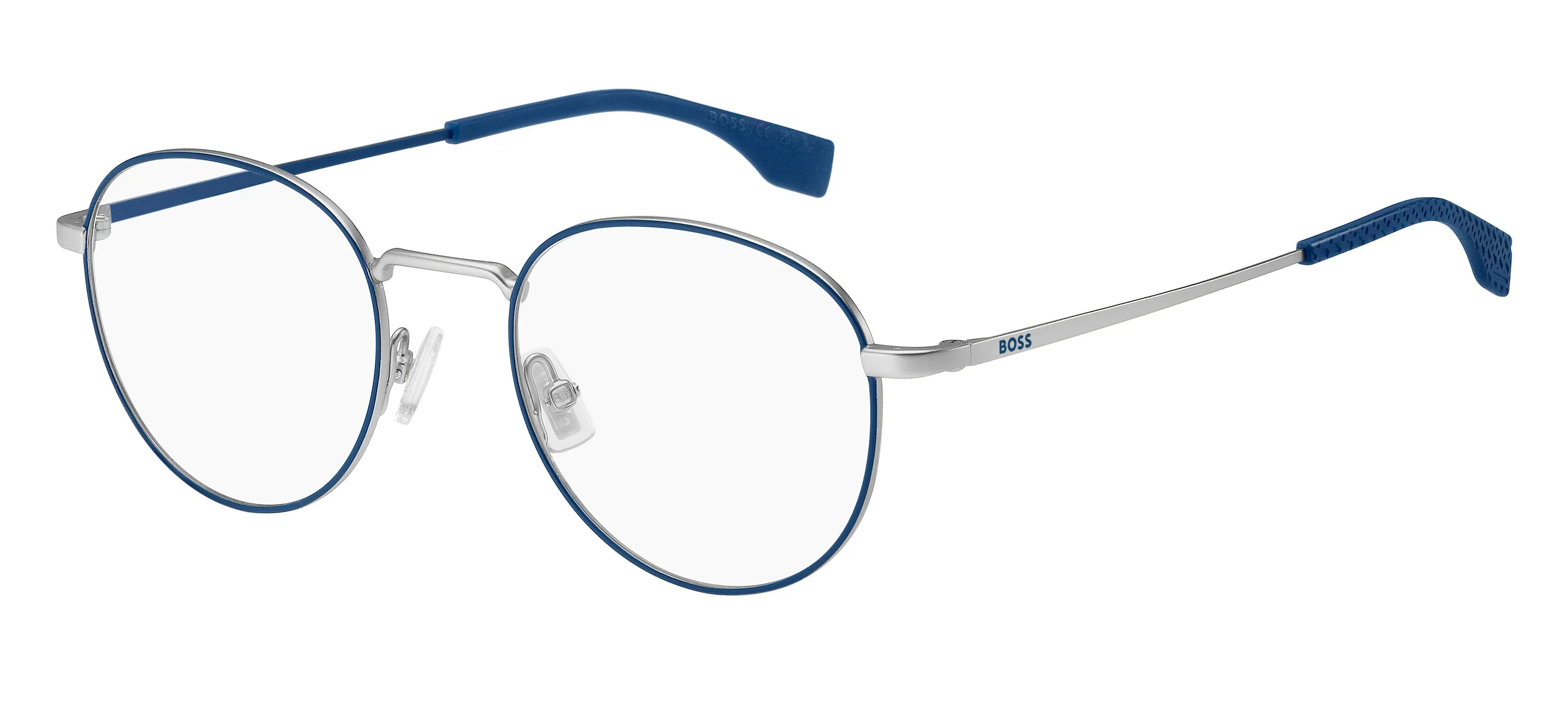 Hugo Boss Junior Hugo Boss BOSS 1549 SCB Montature da vista bambino Metallo Argento / Blu Rotonda - immagine 1