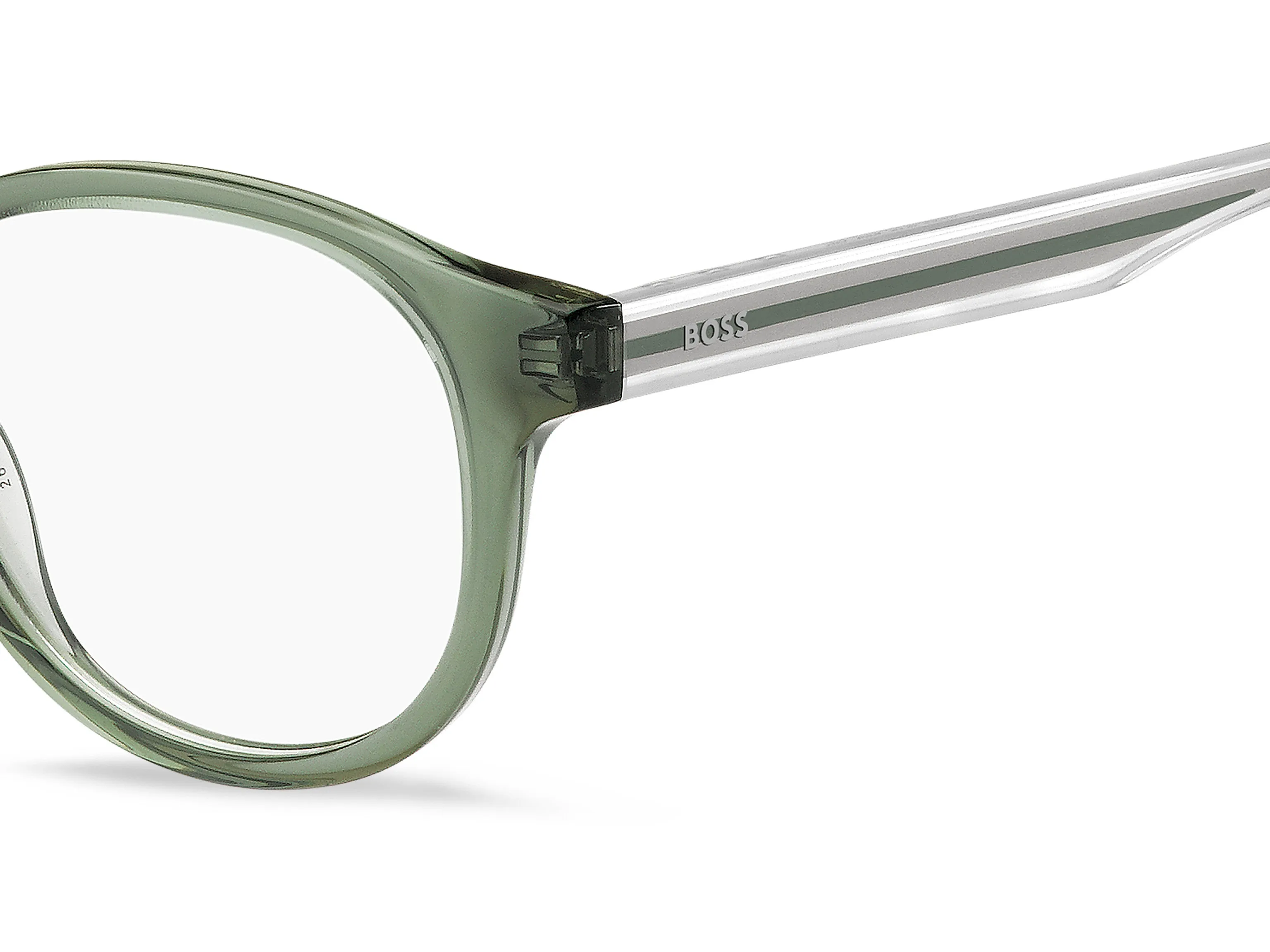 Hugo Boss Junior Hugo Boss BOSS 1548 B59 Montature da vista bambino Plastica Cristallo/Verde Rotonda - immagine 3