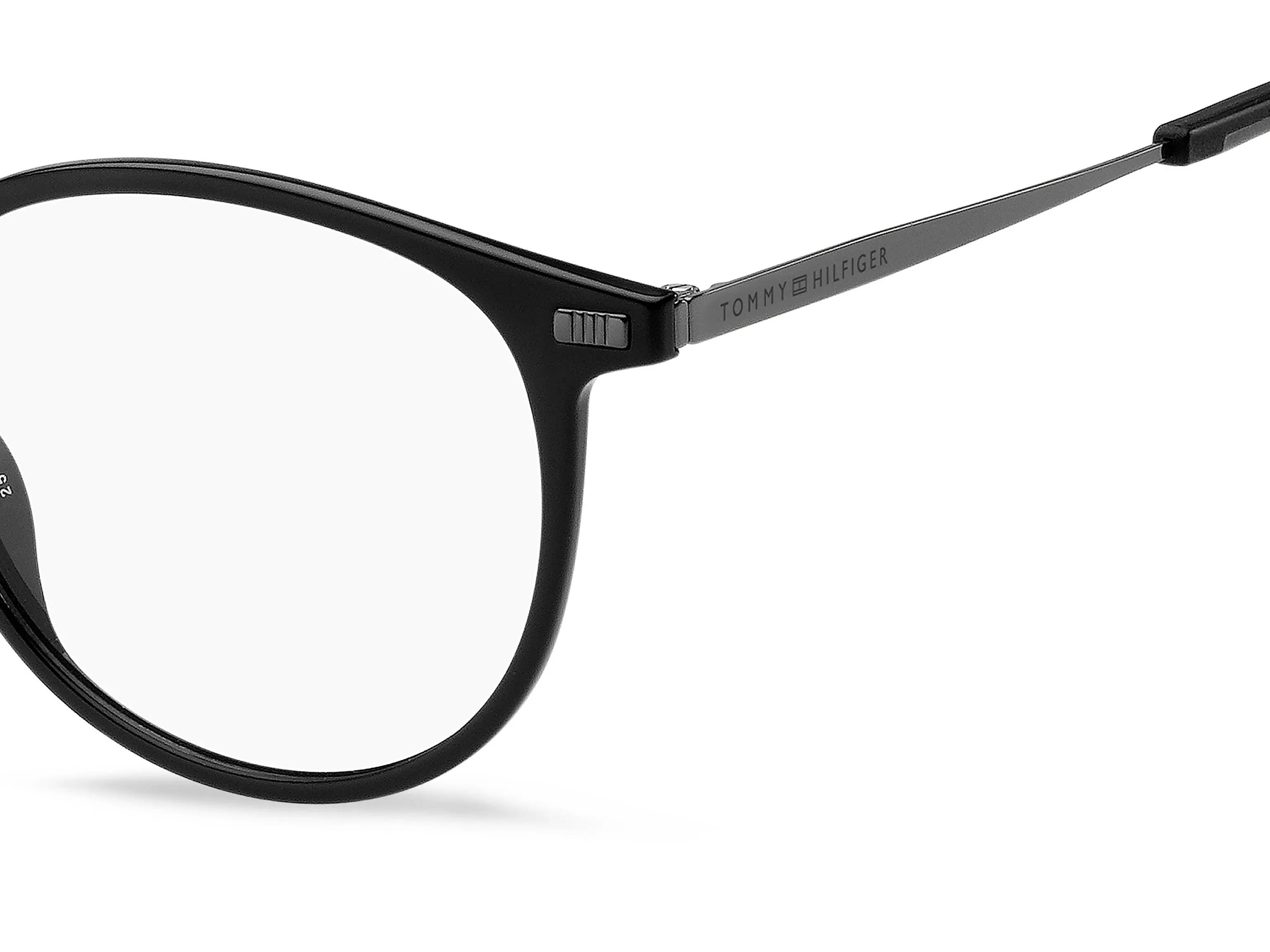 Tommy Hilfiger TH 2021 807 Montature da vista Bio Poliammide Nero Rotonda - immagine 3