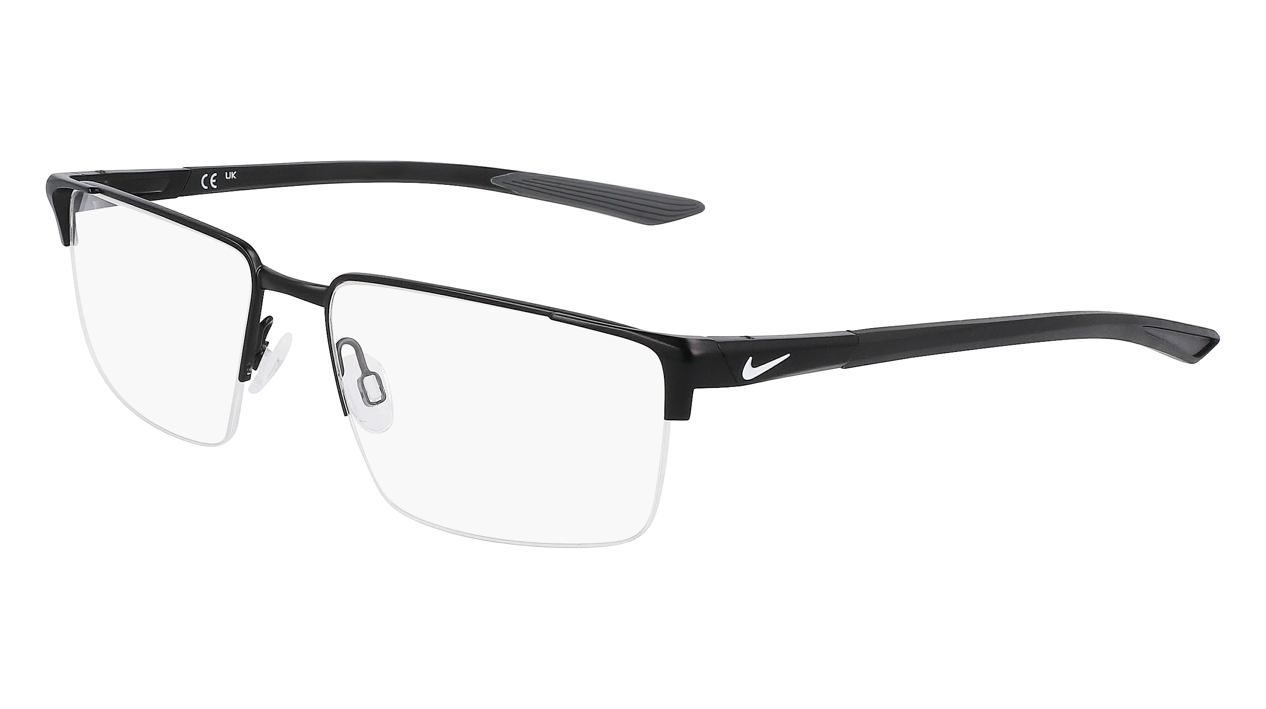 Nike NIKE 8054 001 Montature da vista Metallo Nero Squadrata Normale Normale - immagine 1