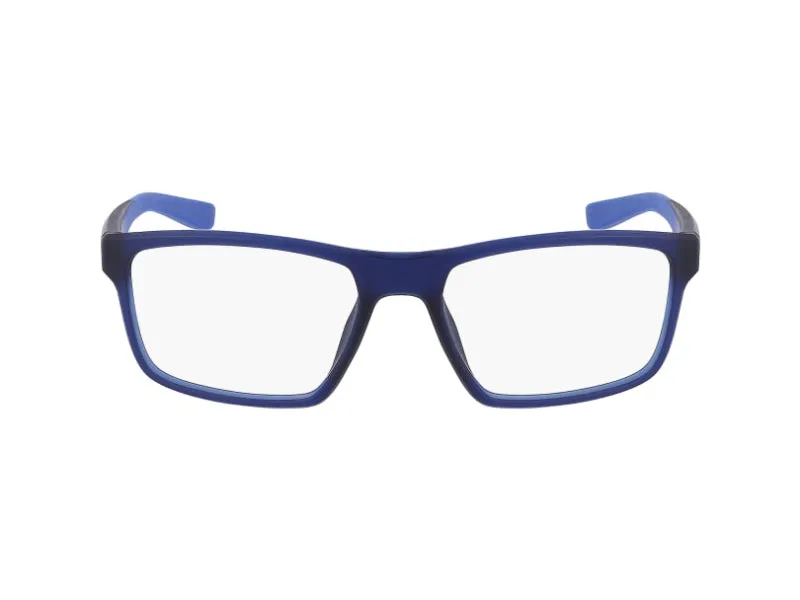 Nike NIKE 7015 410 Montature da vista Bio-iniettato Blu Squadrata Normale Normale - immagine 2