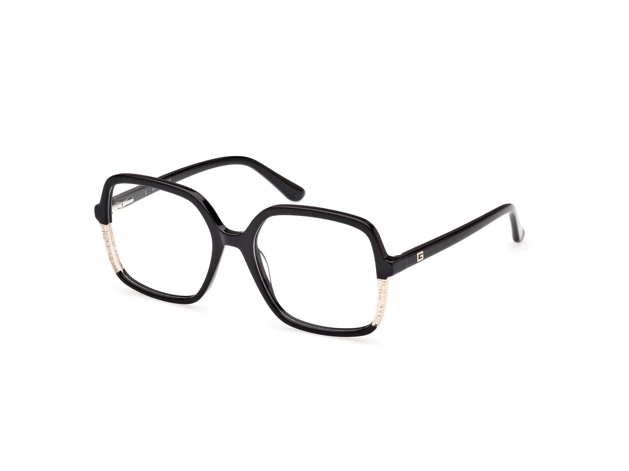 Guess GU2950 1 Montature da vista Acetato Nero Squadrata Normale - immagine 1