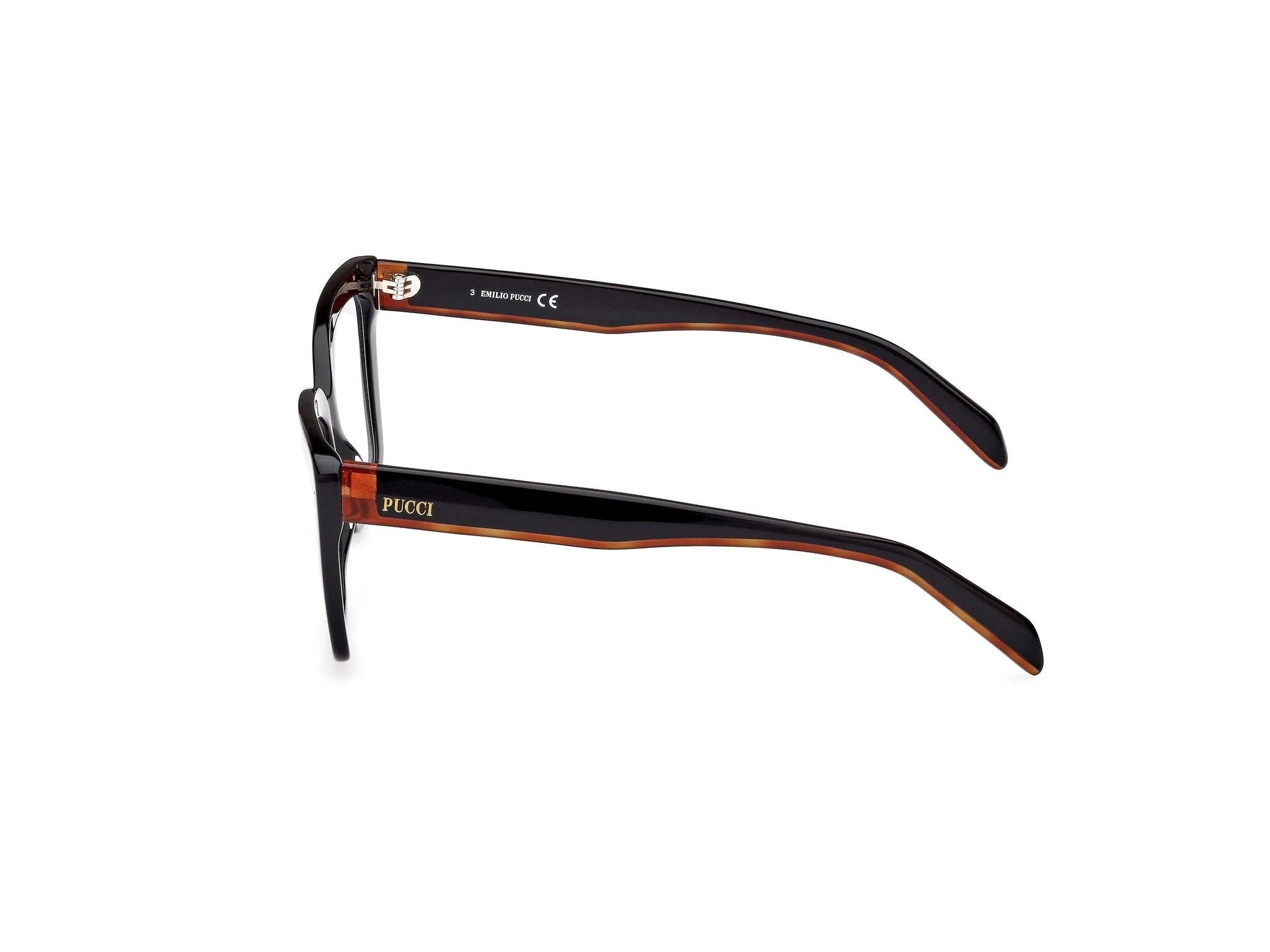 Emilio Pucci EP5224 1 Montature da vista Acetato Nero Squadrata Normale - immagine 2