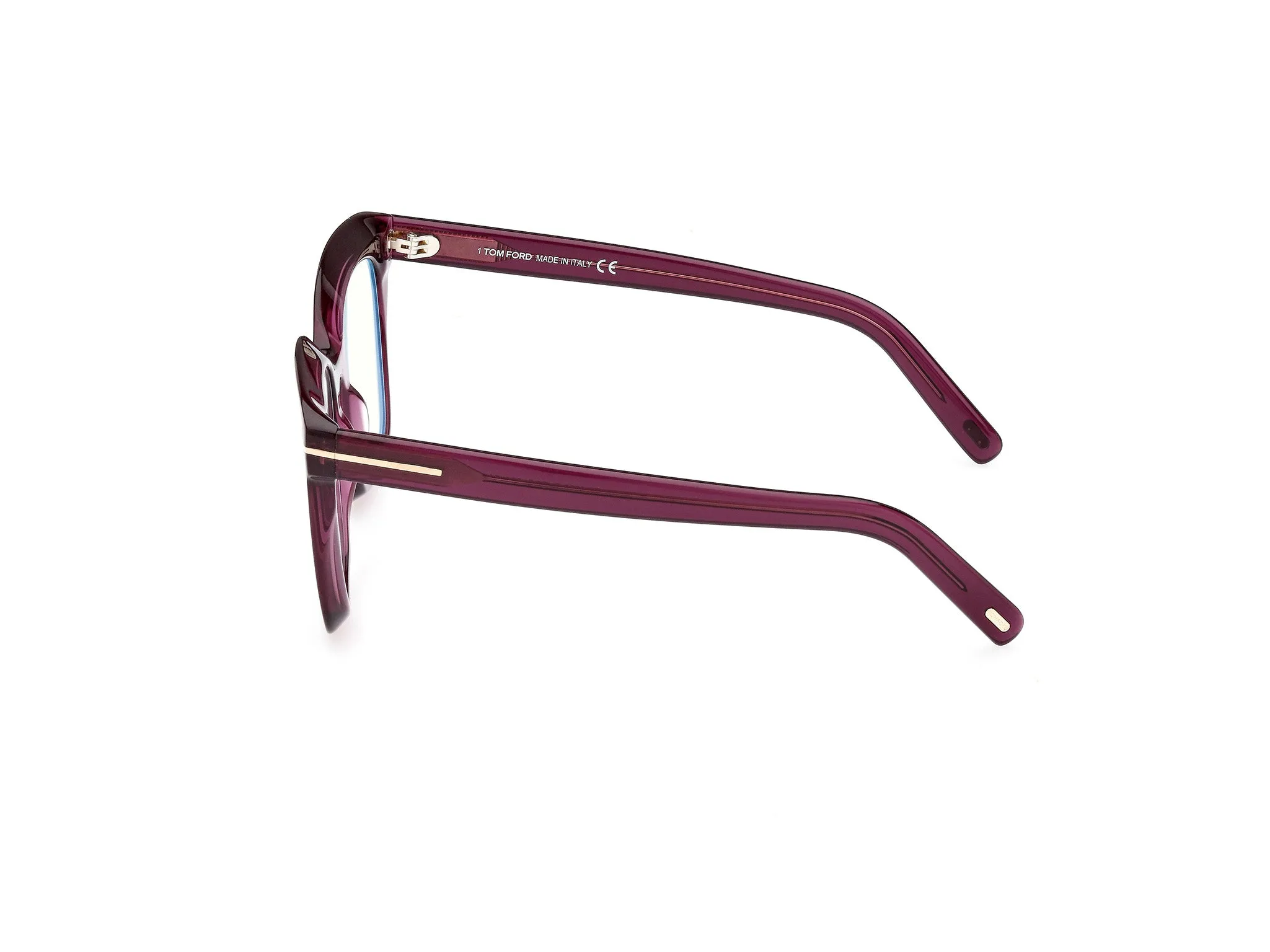 TOM FORD FT5880-B 81 Montature da vista Acetato Viola Squadrata Normale - immagine 2