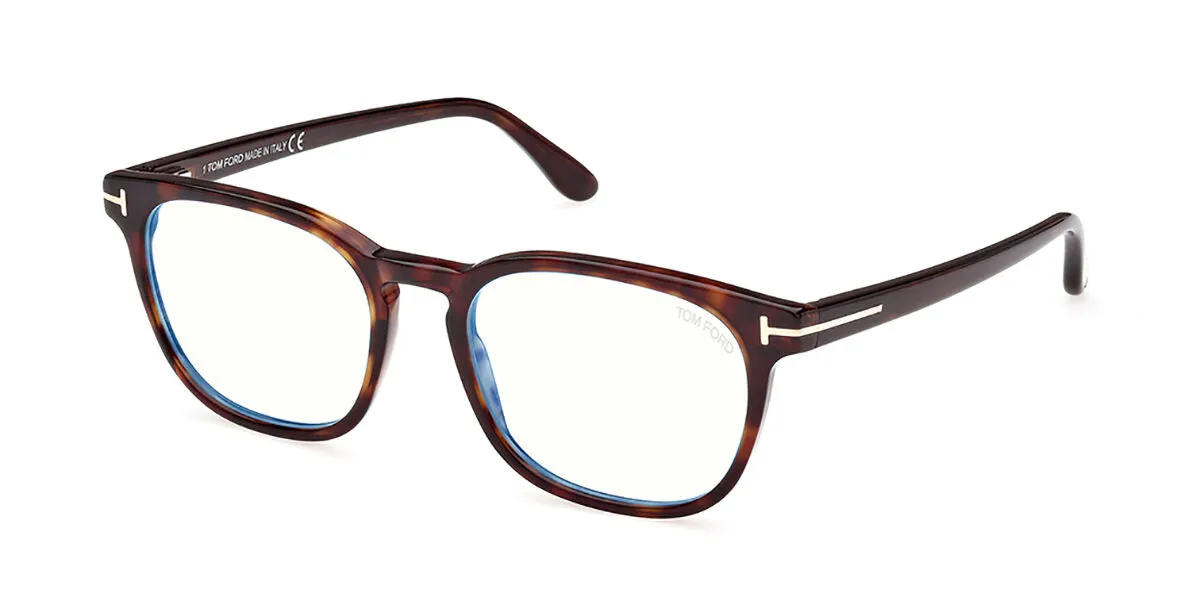 TOM FORD FT5868-B 52 Montature da vista Acetato Havana scuro Squadrata Normale - immagine 1
