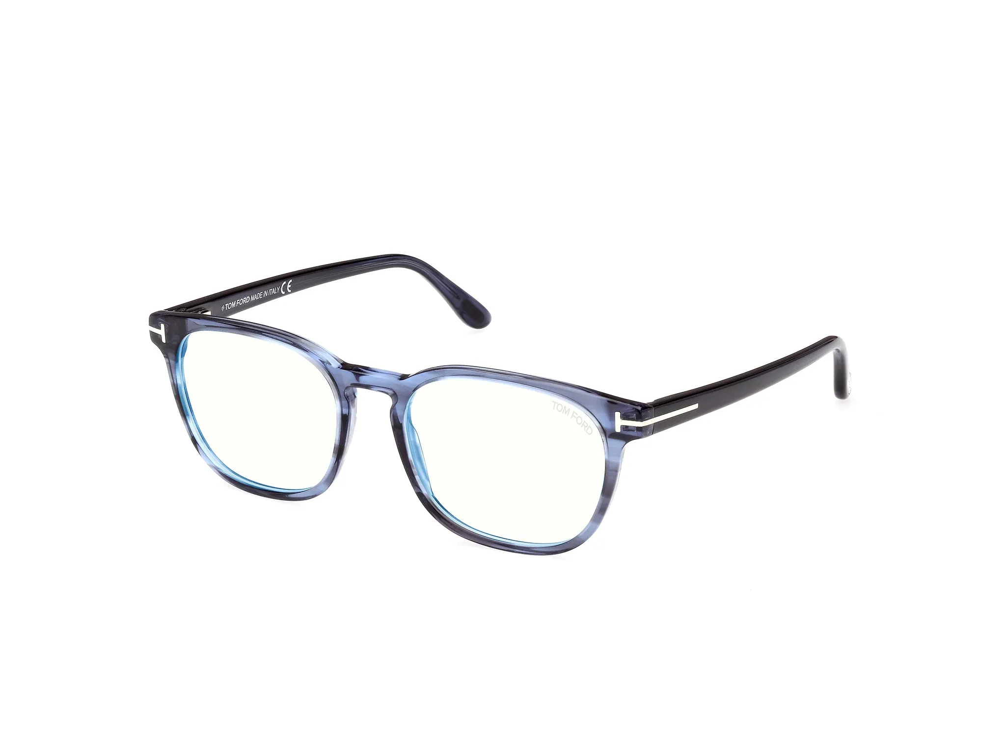TOM FORD FT5868-B 92 Montature da vista Acetato Blu Squadrata Normale - immagine 1