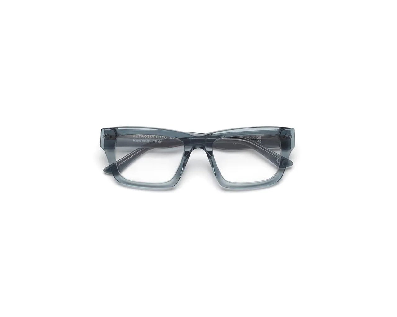 Retrosuperfuture 7LY NUMERO 108 STONED Montature da vista Acetato Blu Squadrata - immagine 2