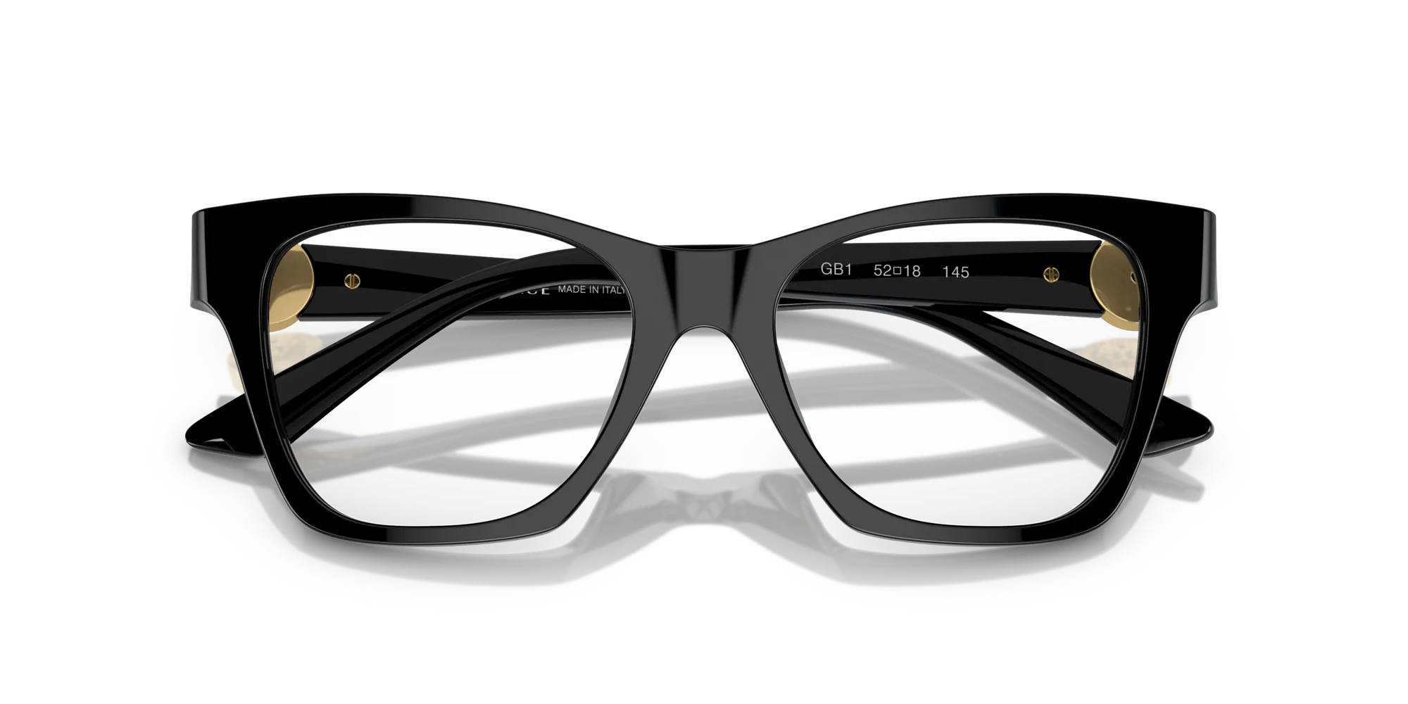 Versace VE3341U GB1 Montature da vista Acetato Nero Geometrica Normale - immagine 2