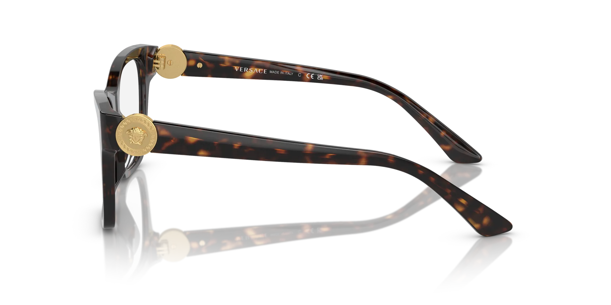 Versace VE3341U 108 Montature da vista Acetato Tartaruga Trasparente Geometrica Normale - immagine 4