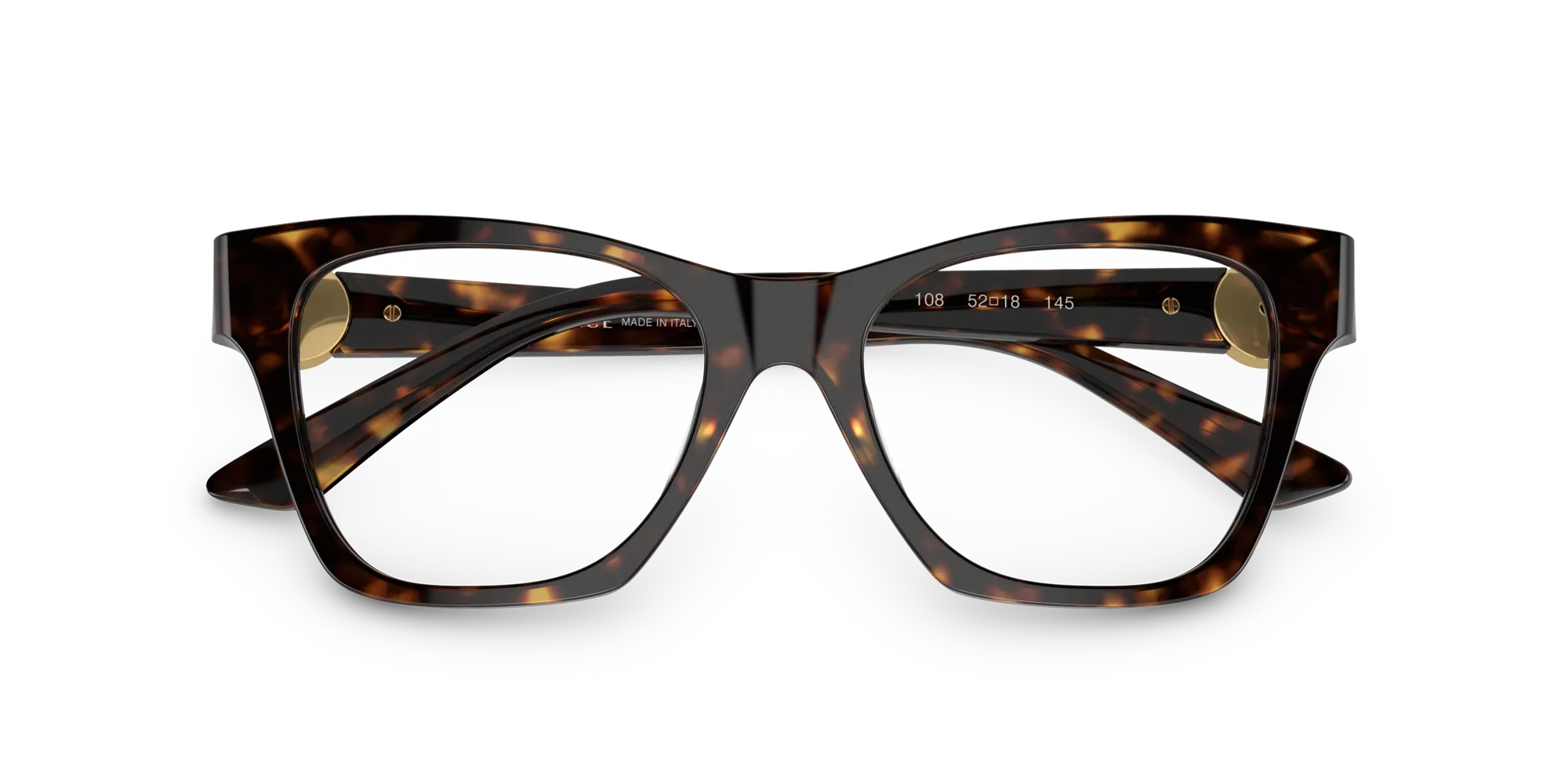 Versace VE3341U 108 Montature da vista Acetato Tartaruga Trasparente Geometrica Normale - immagine 2