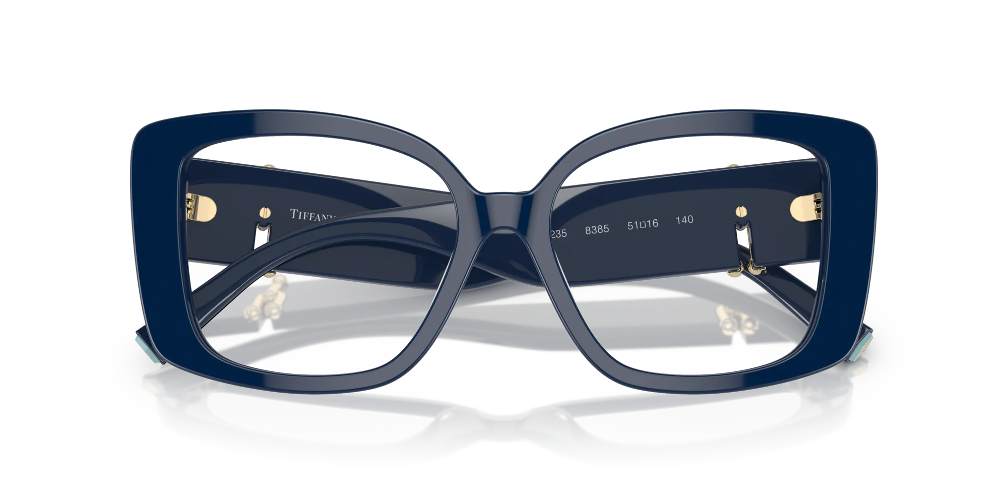 Tiffany TF2235 8385 Montature da vista Acetato Blu Trasparente Squadrata Normale - immagine 2
