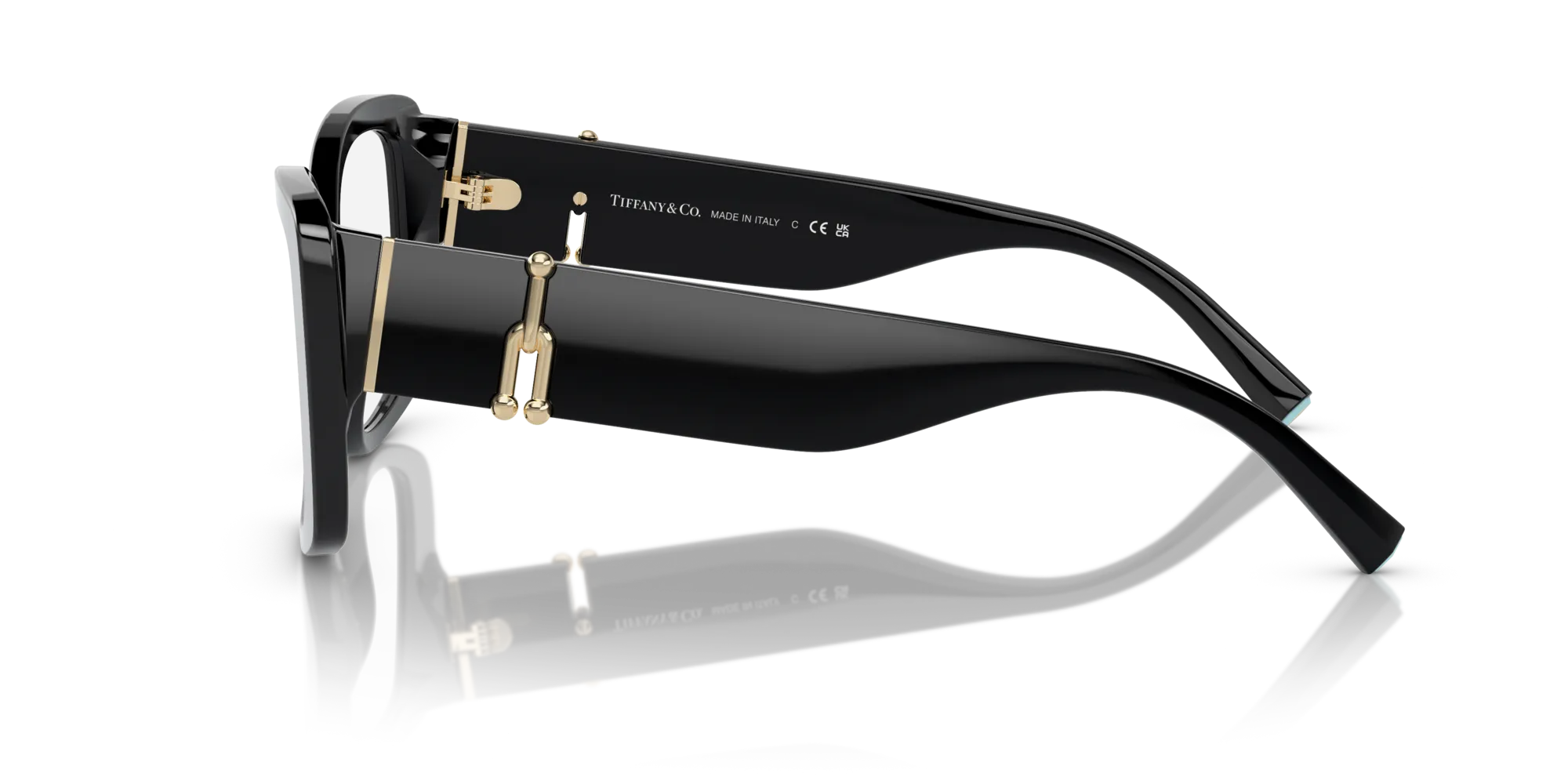 Tiffany TF2235 8001 Montature da vista Acetato Nero Trasparente Squadrata Normale - immagine 4