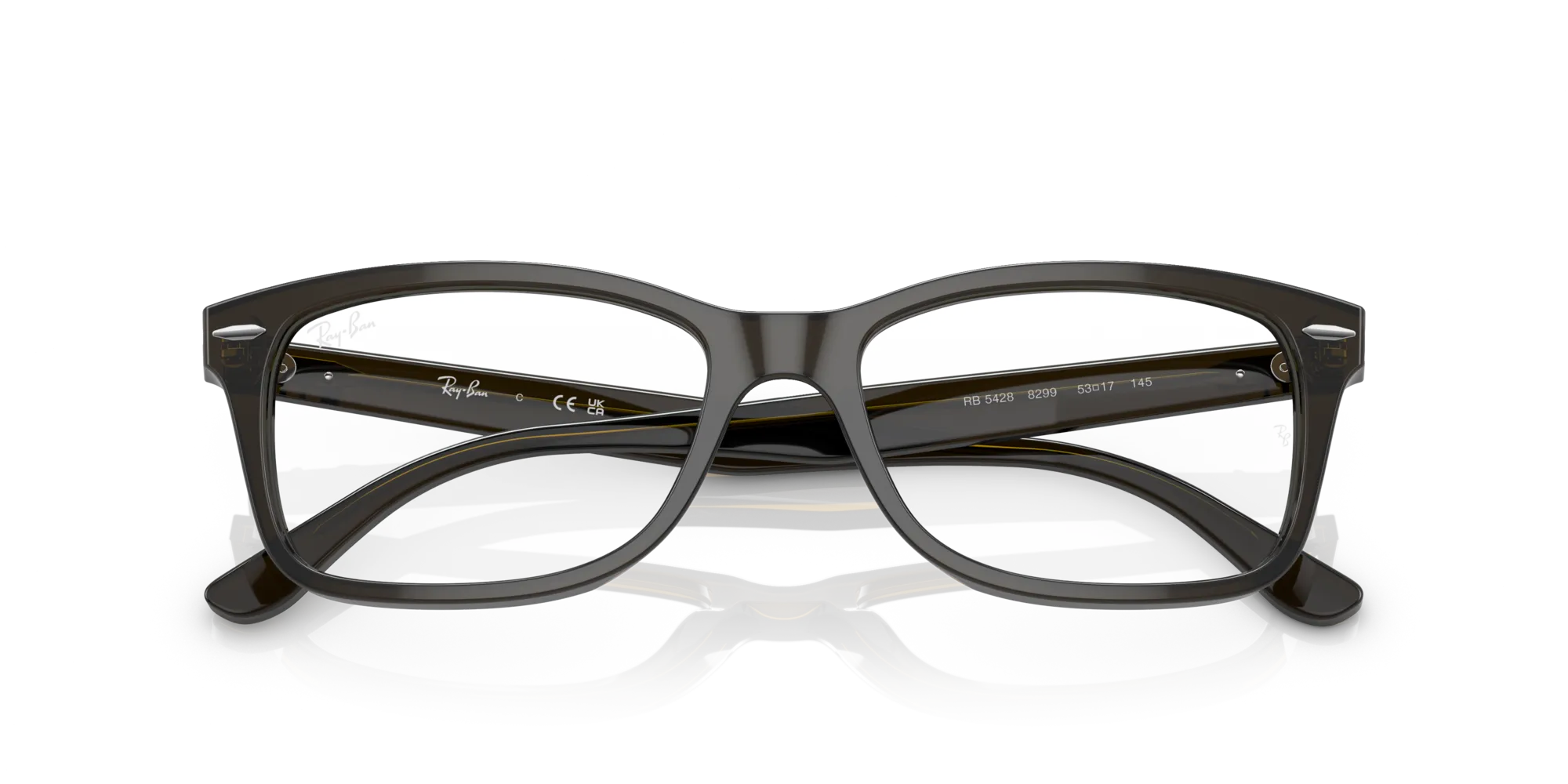 Ray - Ban RX5428 8299 Montature da vista Acetato Verde Squadrata Normale - immagine 2