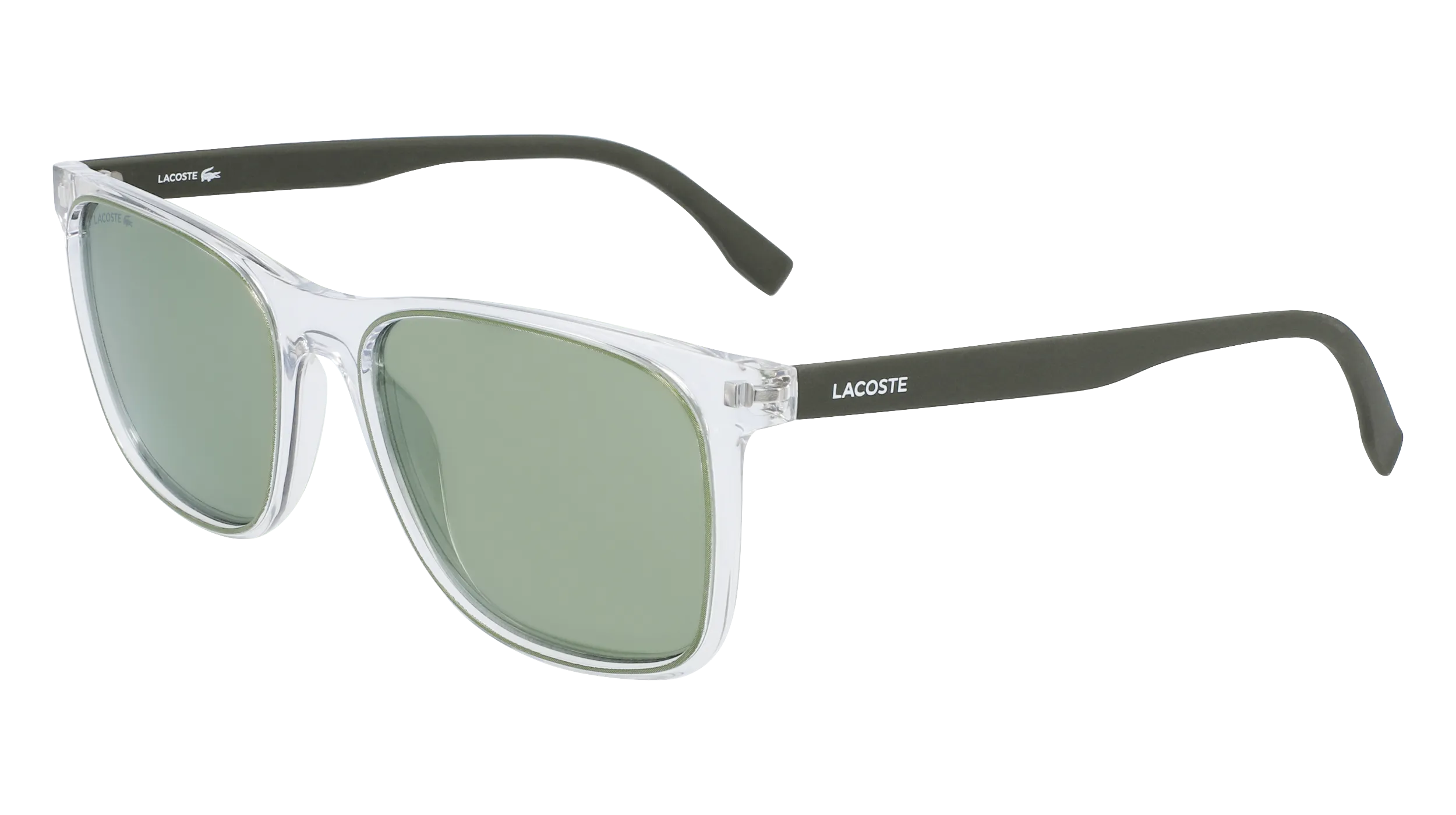 Lacoste L882S 317 Occhiali da sole Iniettato Verde Squadrata Fotocromatiche Fotocromatiche - immagine 1