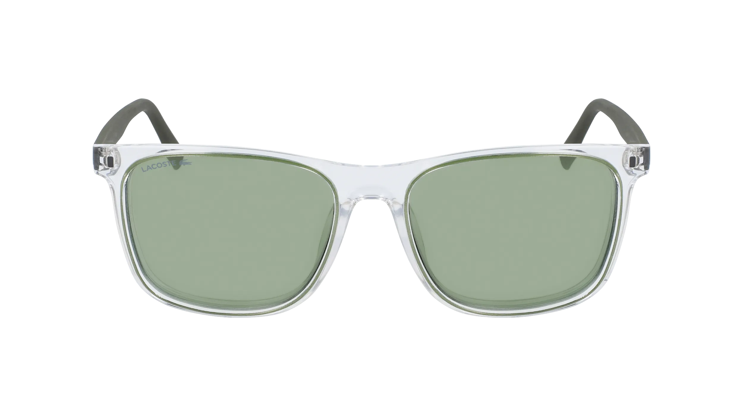 Lacoste L882S 317 Occhiali da sole Iniettato Verde Squadrata Fotocromatiche Fotocromatiche - immagine 2