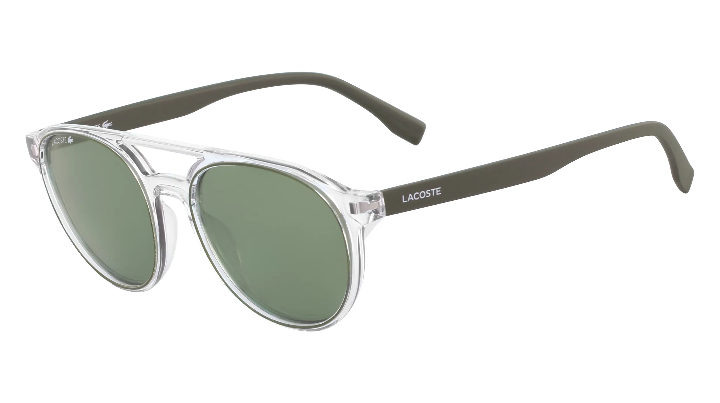 Lacoste L881S 317 Occhiali da sole Iniettato Trasparente Rotonda Normale Fotocromatiche - immagine 1