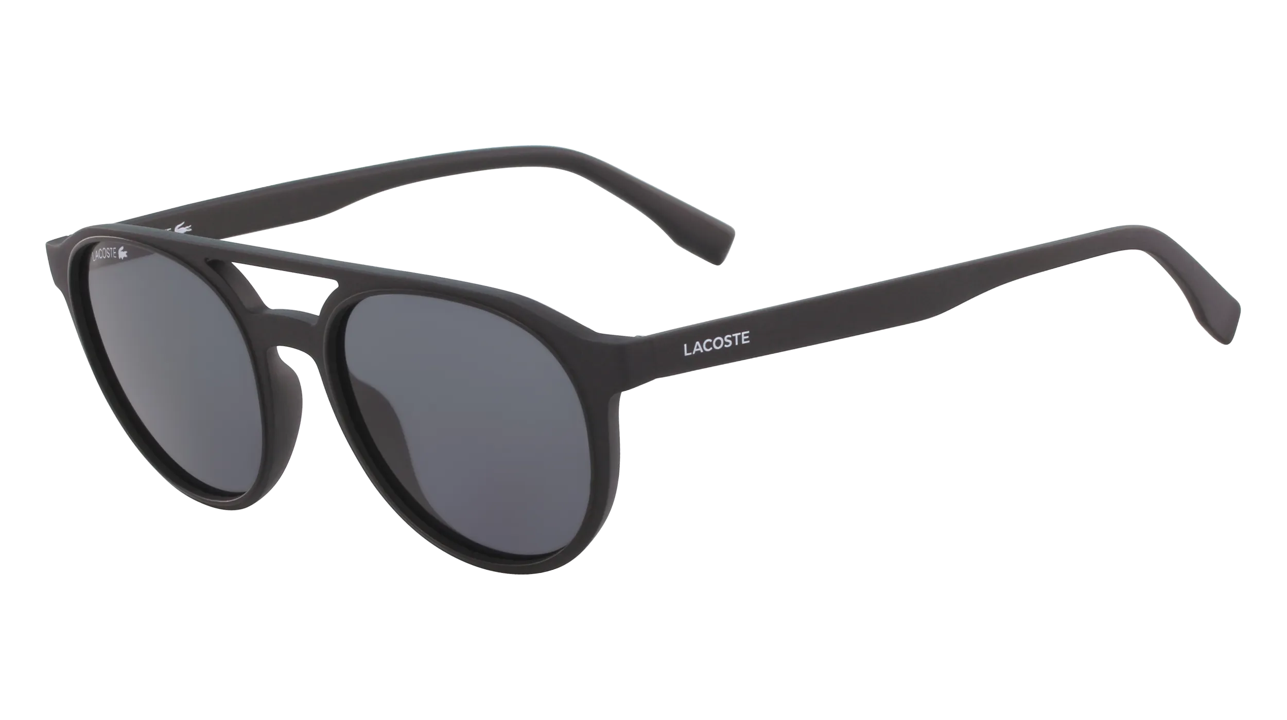 Lacoste L881S 001 Occhiali da sole Iniettato Nero Rotonda Normale Fotocromatiche - immagine 1