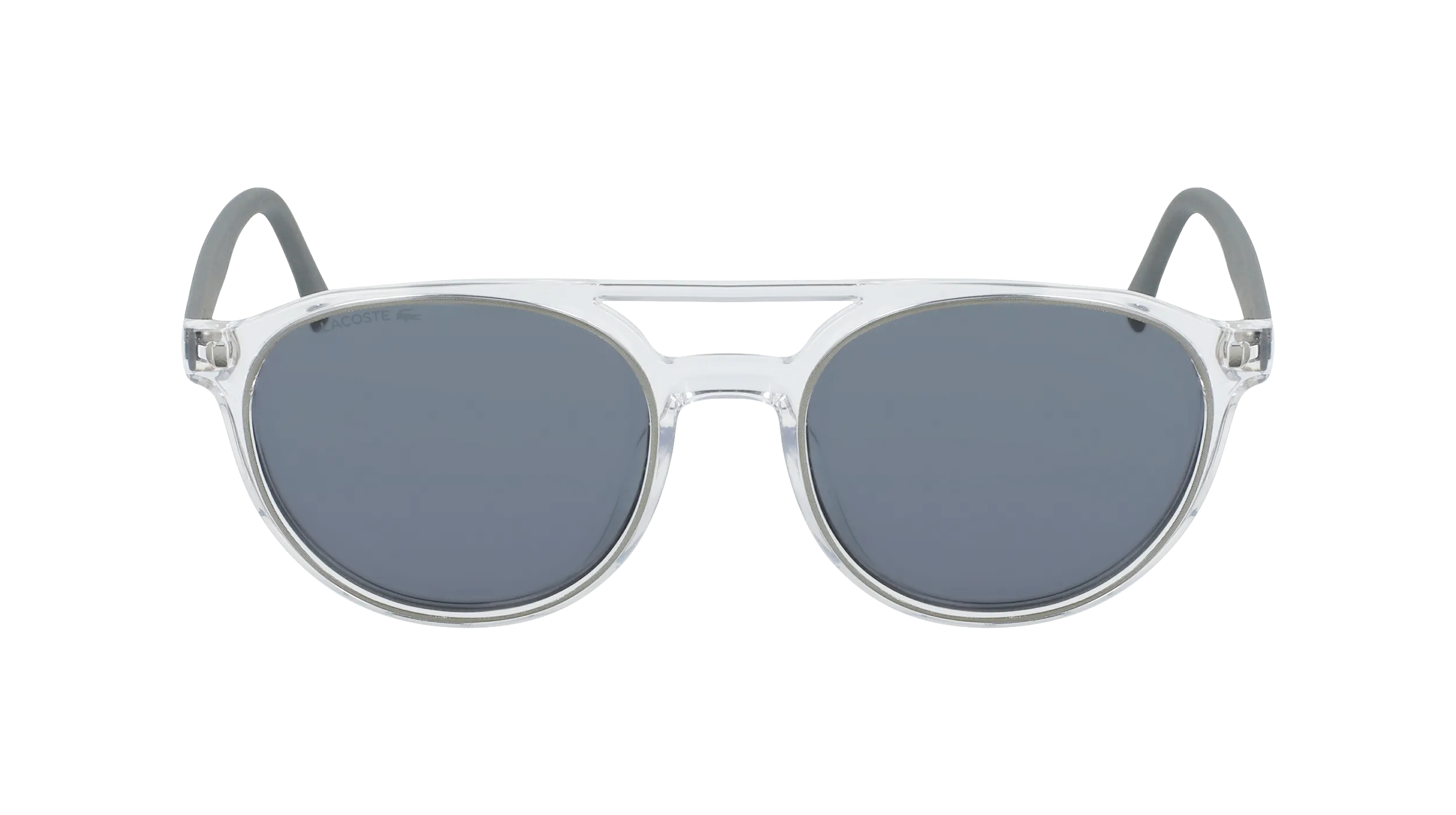 Lacoste L881S 057 Occhiali da sole Iniettato Trasparente Rotonda Normale Fotocromatiche - immagine 2