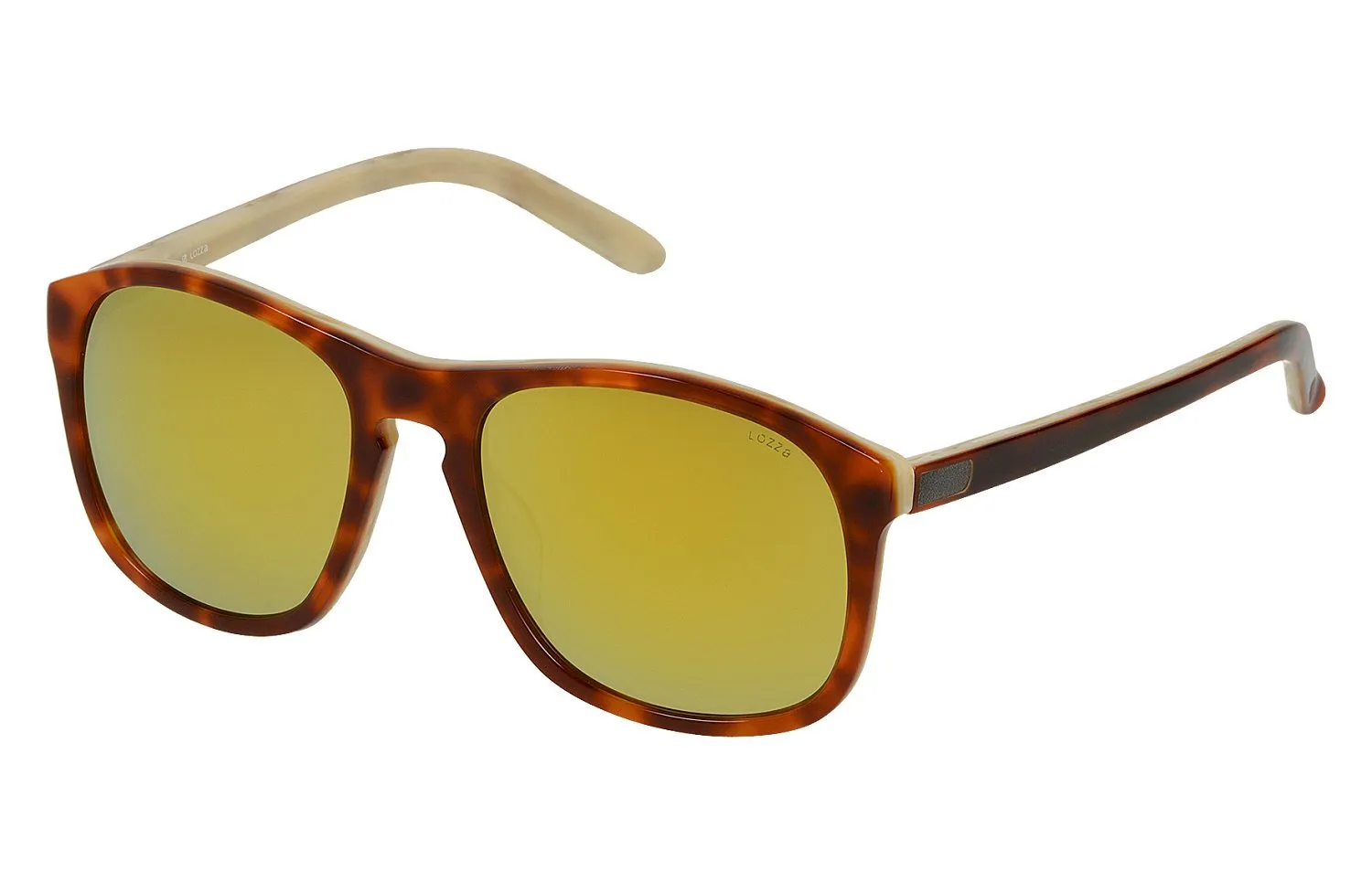 Lozza SL1845V COOPER 7HGG Occhiali da sole Acetato Havana Grigio Squadrata Normale Multistrato - immagine 1