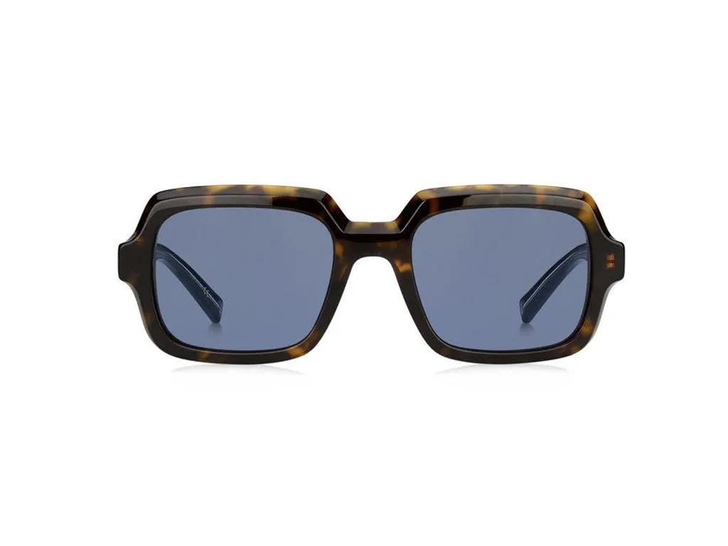 Givenchy GV 7153/S 086/KU Occhiali da sole Acetato Havana Blu Squadrata - immagine 2