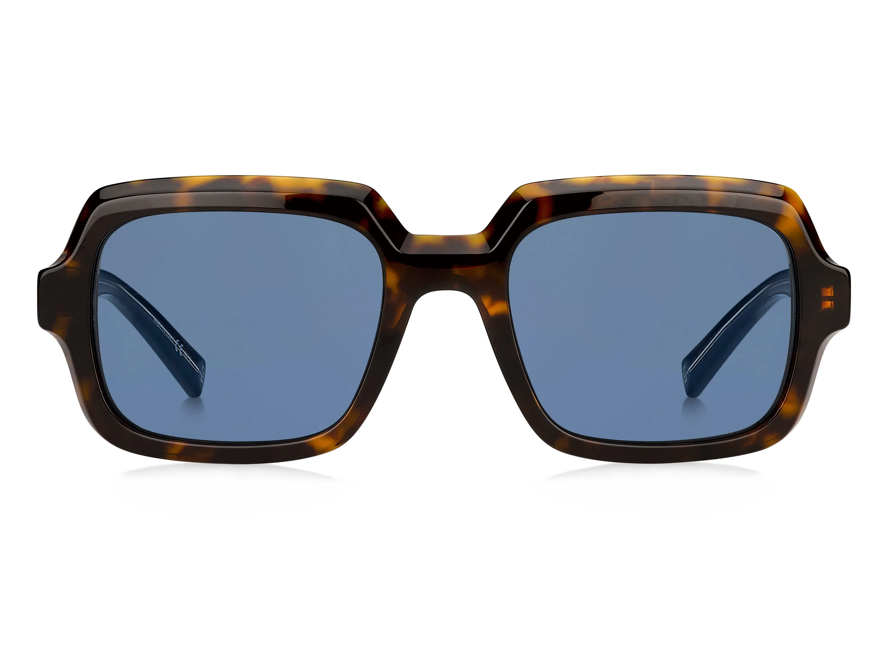 Givenchy GV 7153/S 086/KU Occhiali da sole Acetato Havana Blu Squadrata - immagine 3