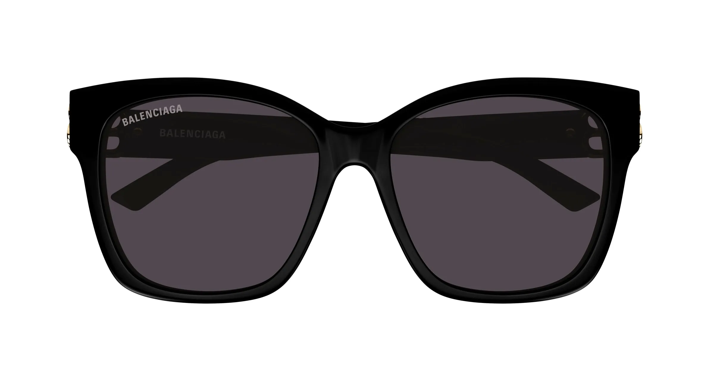 Balenciaga BB0102SA 001 Occhiali da sole Acetato Nero Grigio Cat Eye Normale - immagine 2
