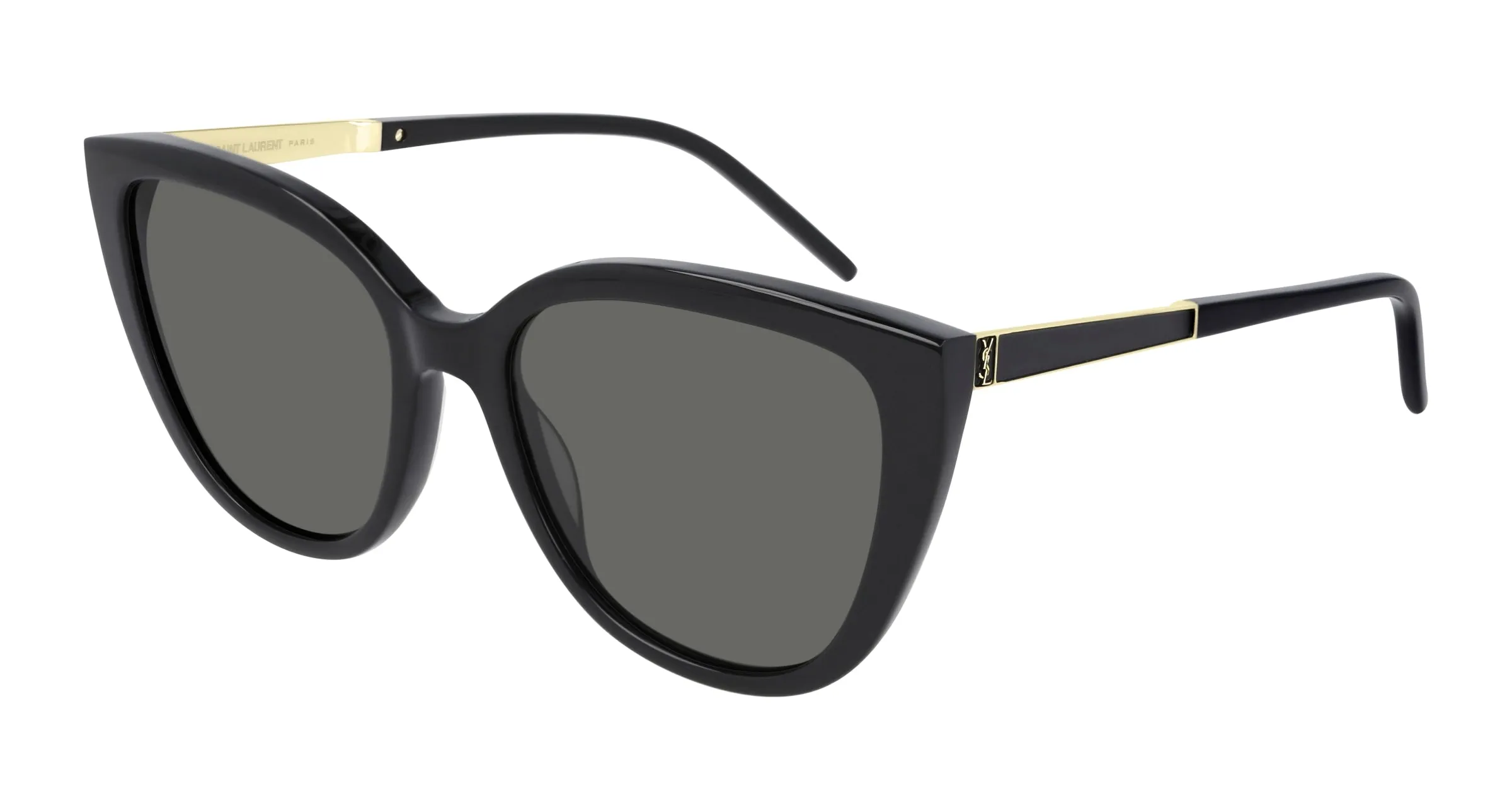 SAINT LAURENT SL M70 002 Occhiali da sole Acetato Nero Grigio Oversize - immagine 1