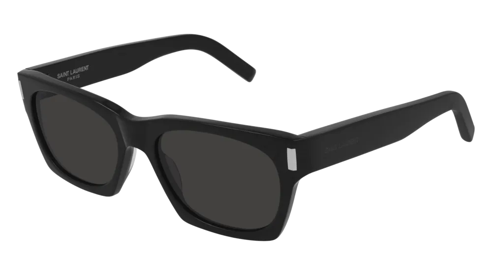 SAINT LAURENT SL 402 001 Occhiali da sole Acetato Nero Nero Squadrata Normale - immagine 1
