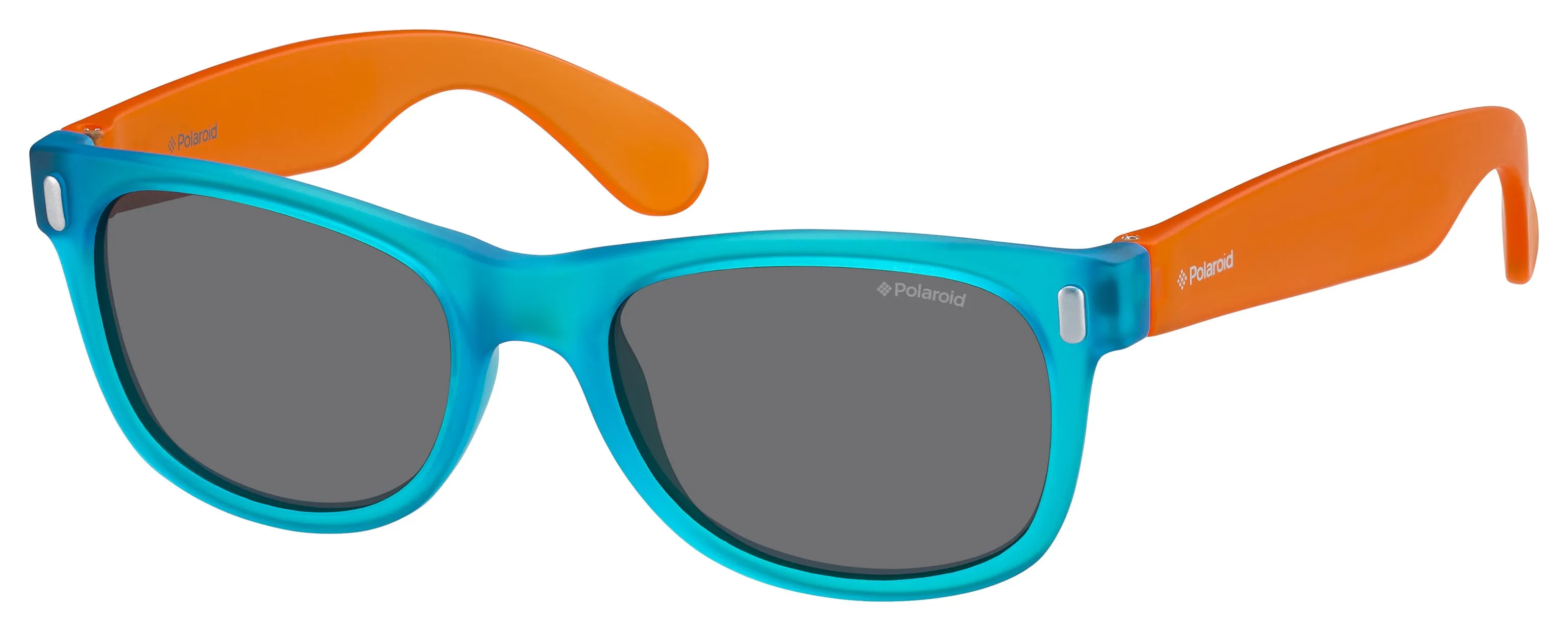 Polaroid P0115 89T/Y2 Occhiali da sole bambino Plastica Blu Grigio Squadrata Normale - immagine 1