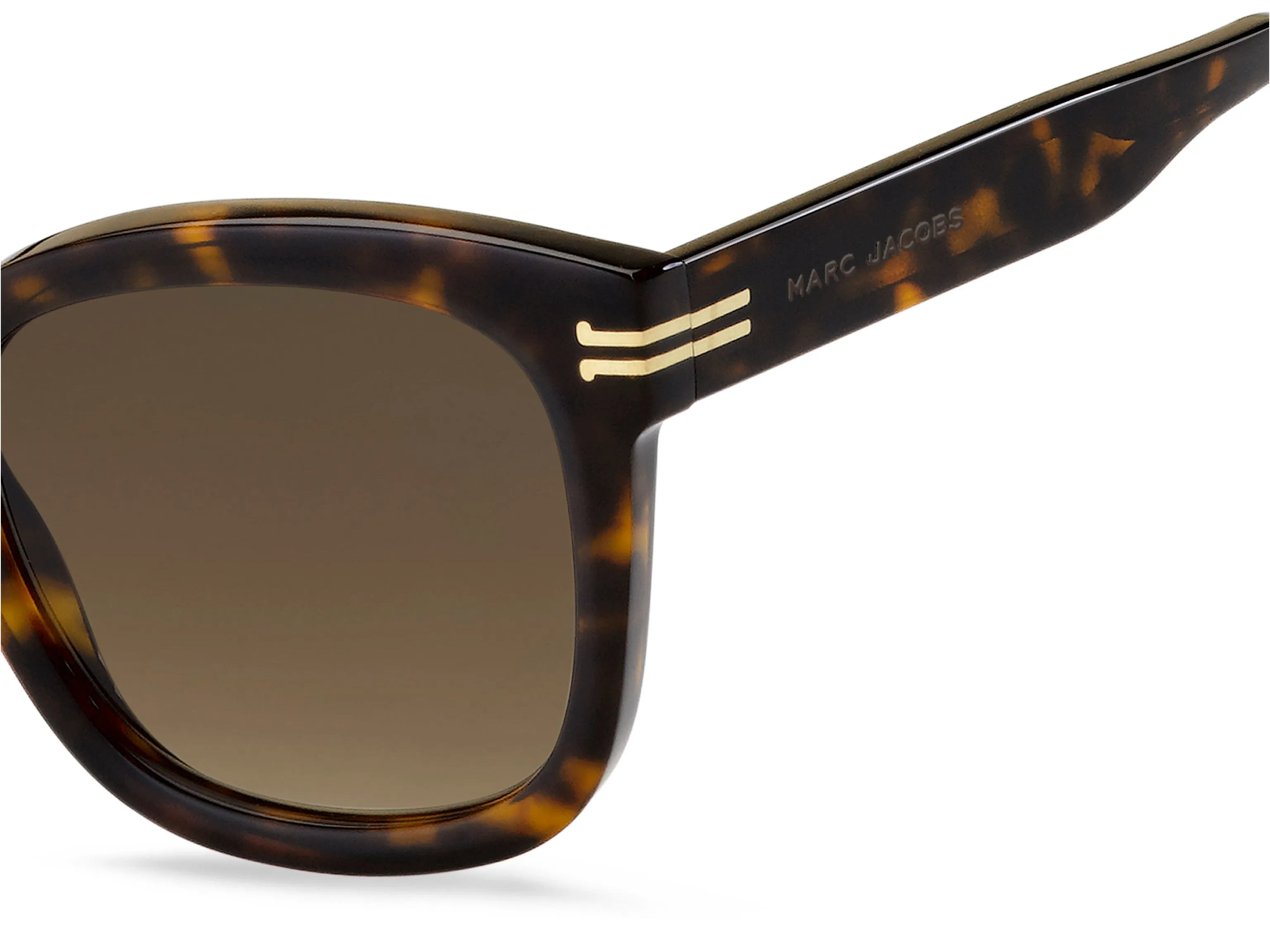 Marc Jacobs MJ 1012/S WR9/HA Occhiali da sole Acetato Havana Marrone Squadrata Sfumato - immagine 3