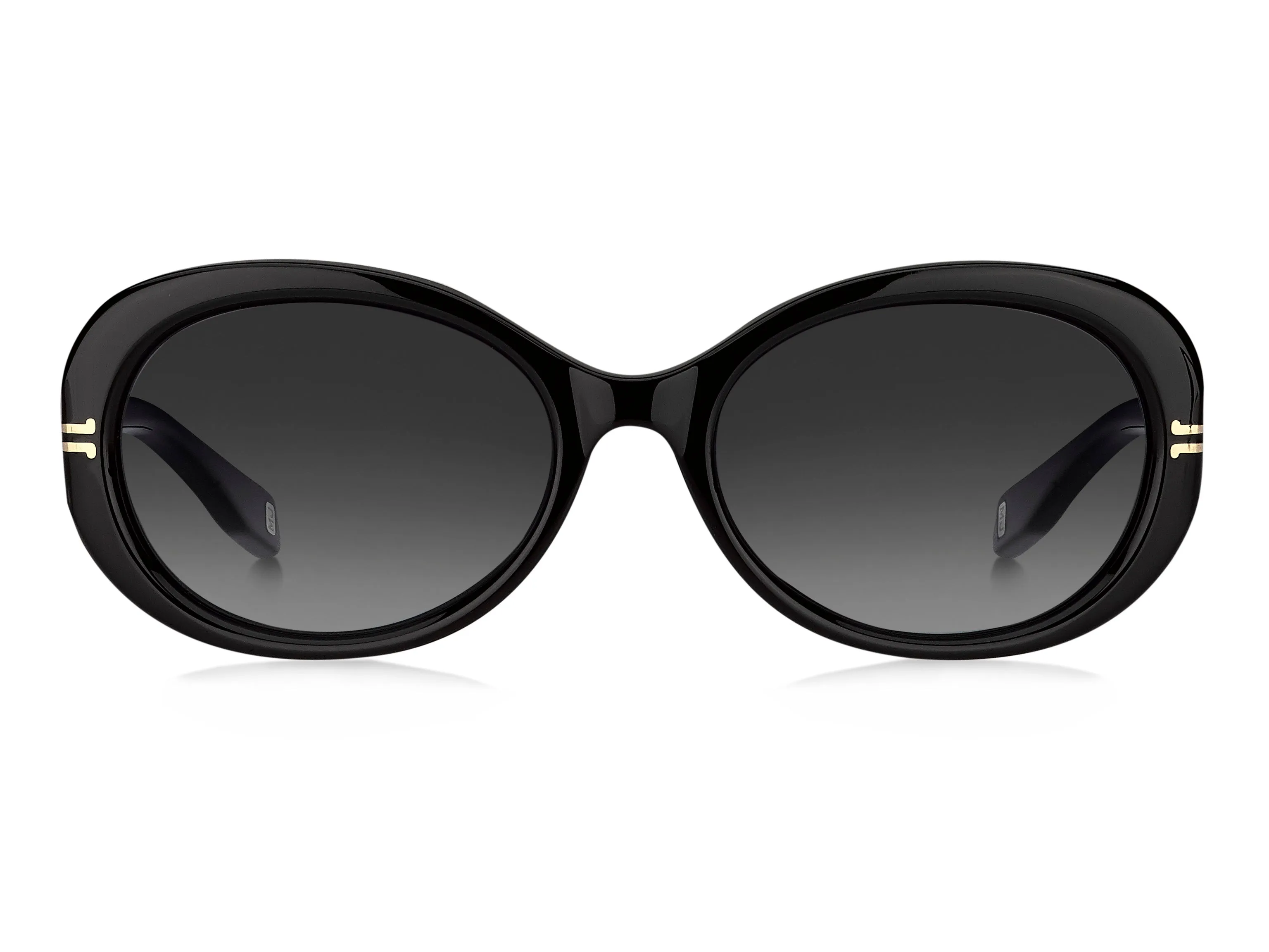 Marc Jacobs MJ 1013/S 807/9O Occhiali da sole Acetato Nero Grigio Farfalla Sfumato - immagine 2