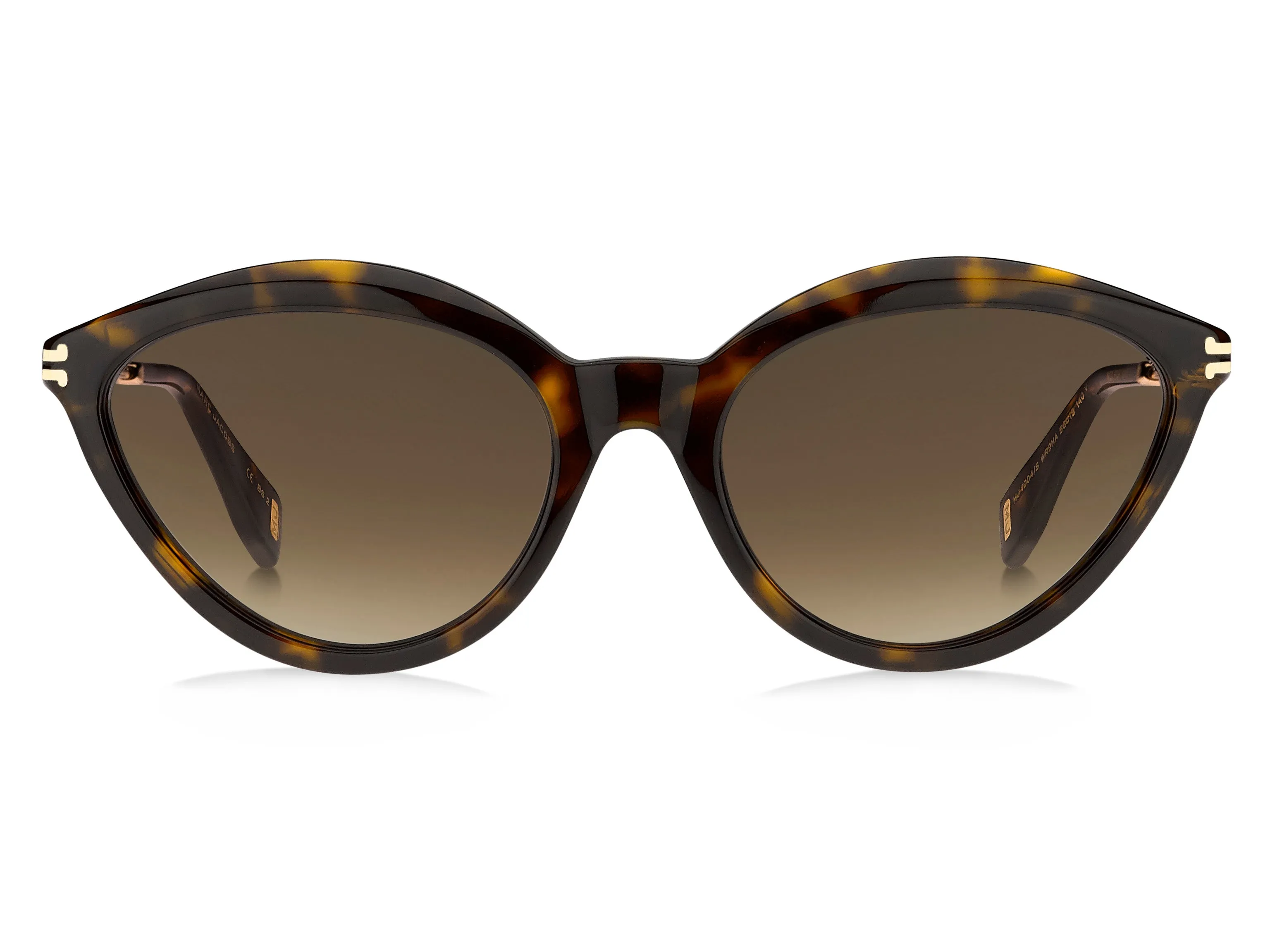 Marc Jacobs MJ 1004/S WR9/HA Occhiali da sole Acetato Havana Marrone Cat Eye Sfumato - immagine 2