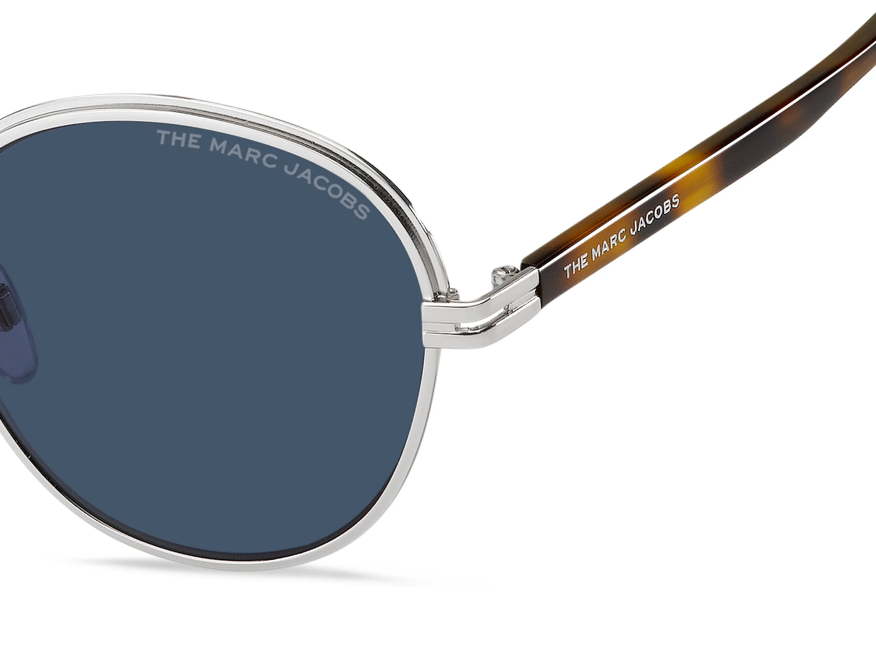 Marc Jacobs MARC 532/S 8JD/KU Occhiali da sole Metallo Grigio Blu Rotonda Normale - immagine 3