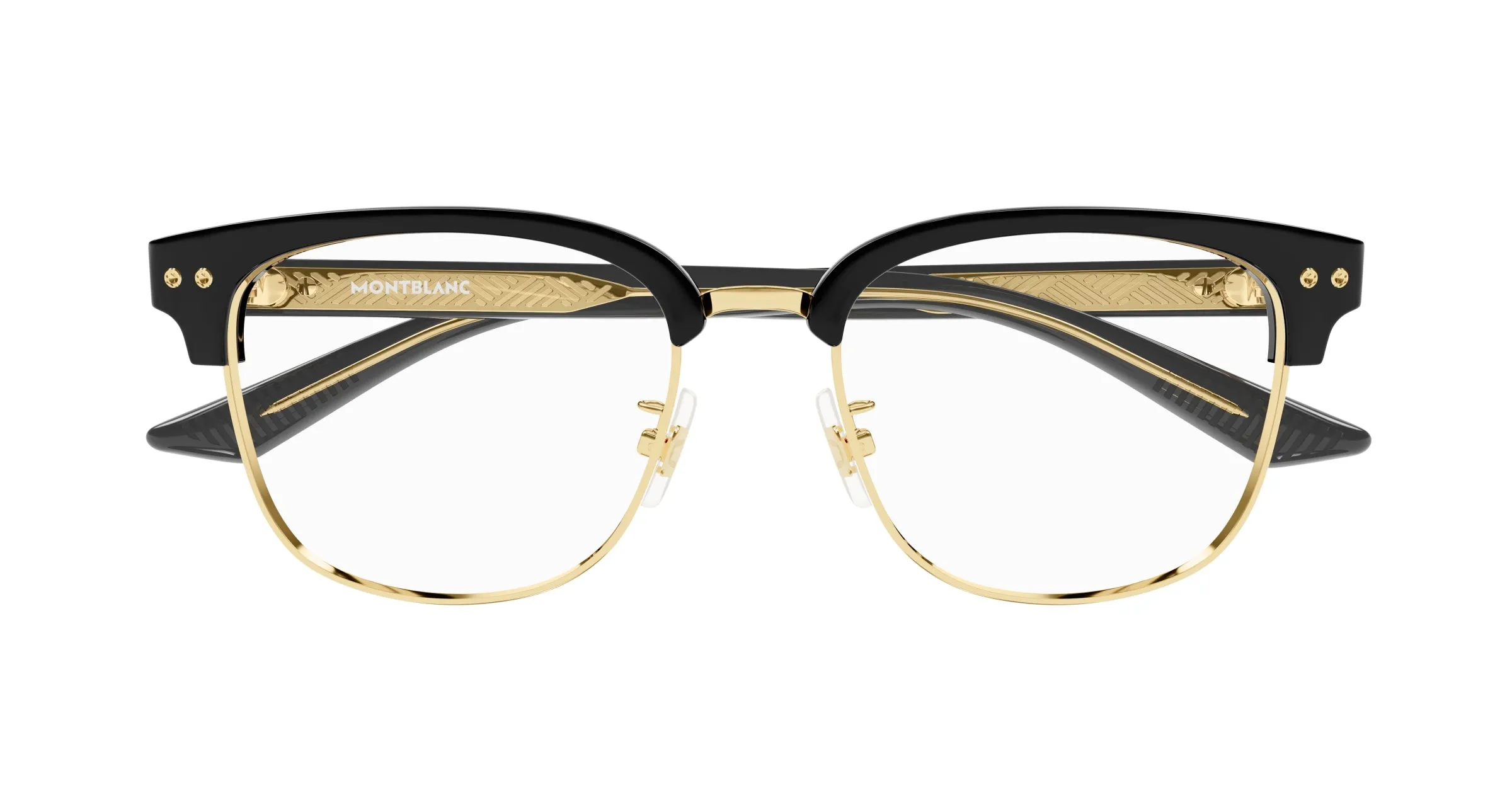 Montblanc MB0259OK 005 Montature da vista Acetato Nero Squadrata - immagine 2