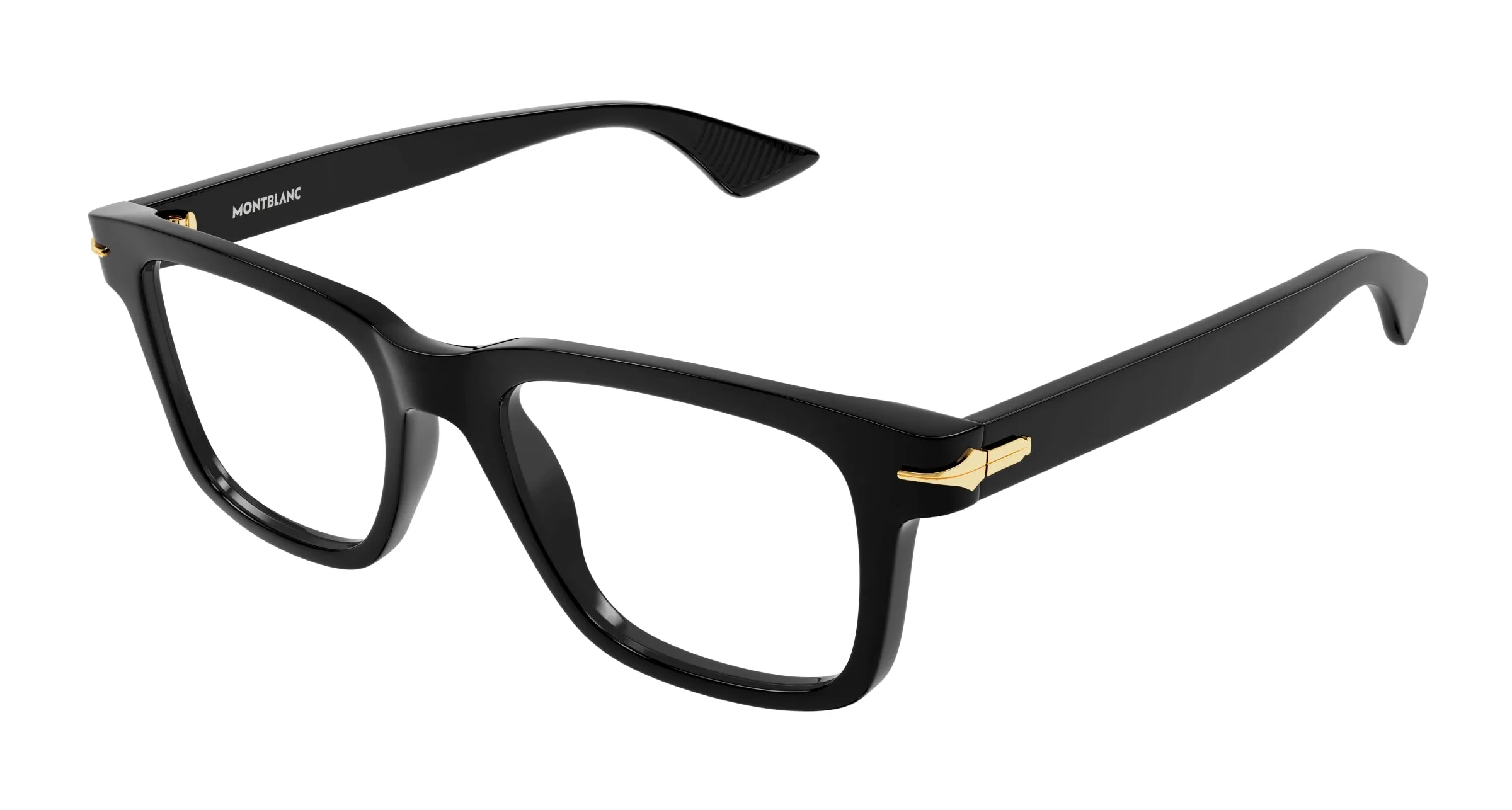 Montblanc MB0266O 001 Montature da vista Acetato Nero Squadrata - immagine 1