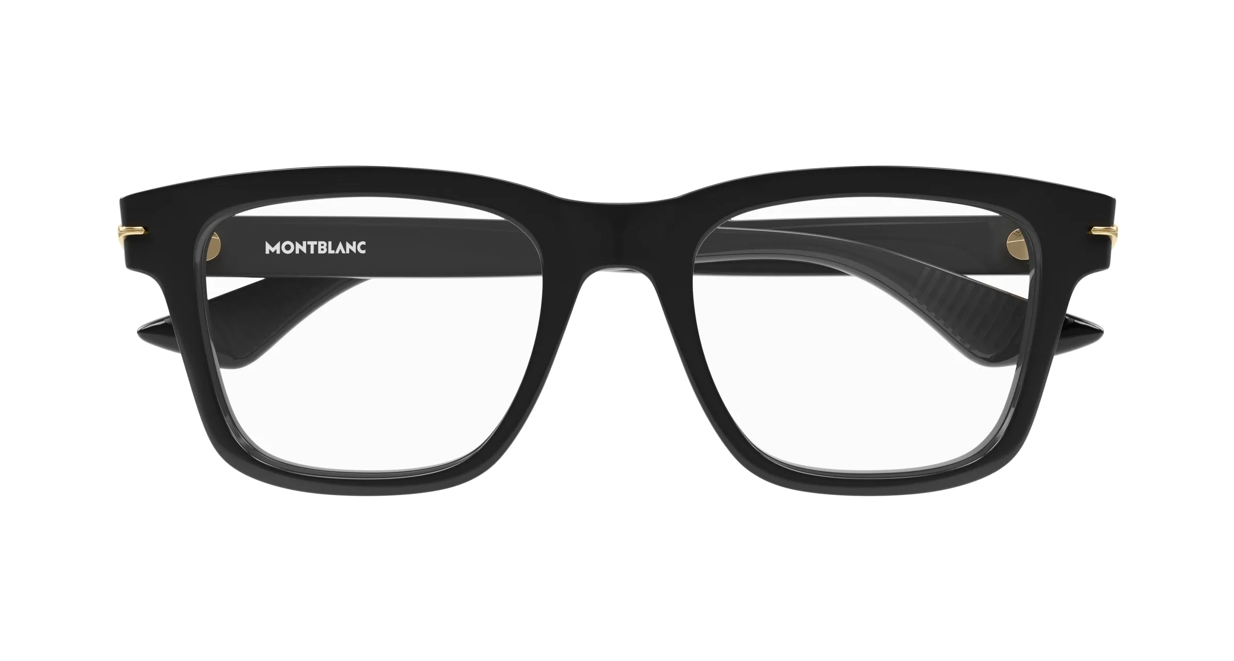 Montblanc MB0266O 001 Montature da vista Acetato Nero Squadrata - immagine 3