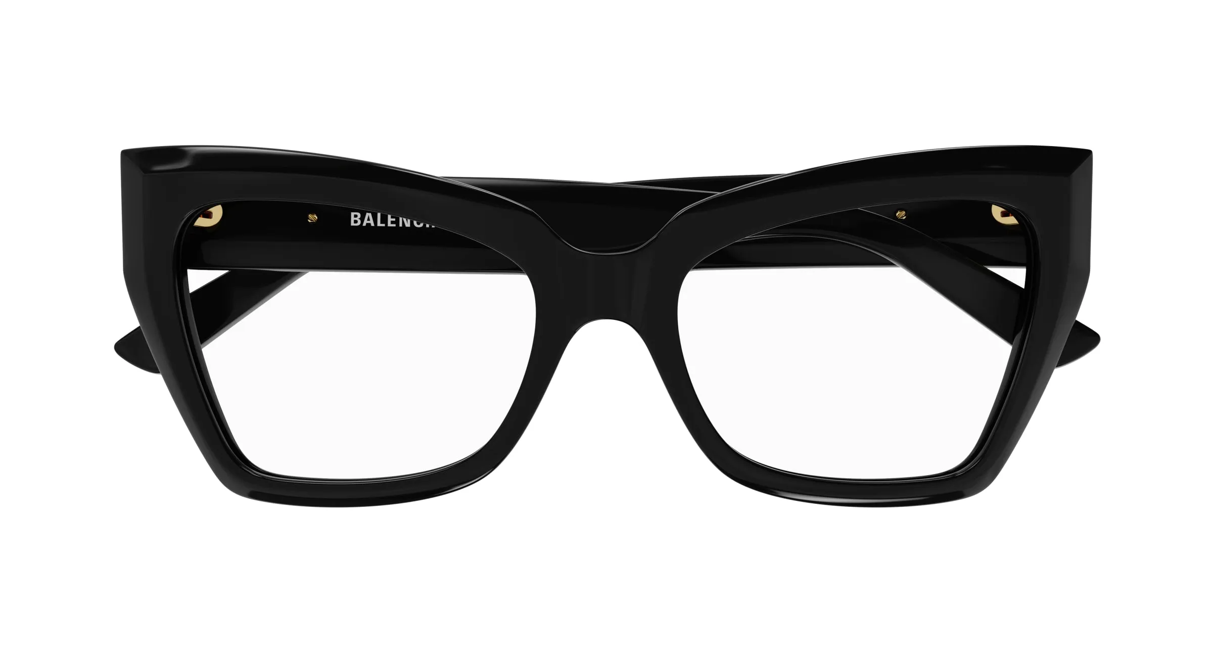 Balenciaga BB0275O 001 Montature da vista Acetato Nero Farfalla - immagine 3