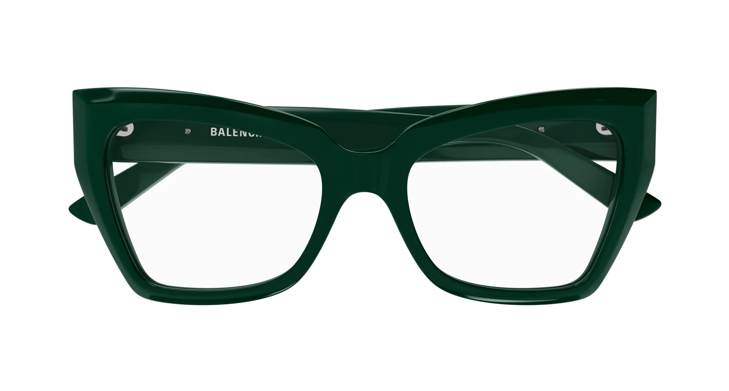 Balenciaga BB0275O 004 Montature da vista Acetato Verde Cat Eye - immagine 2