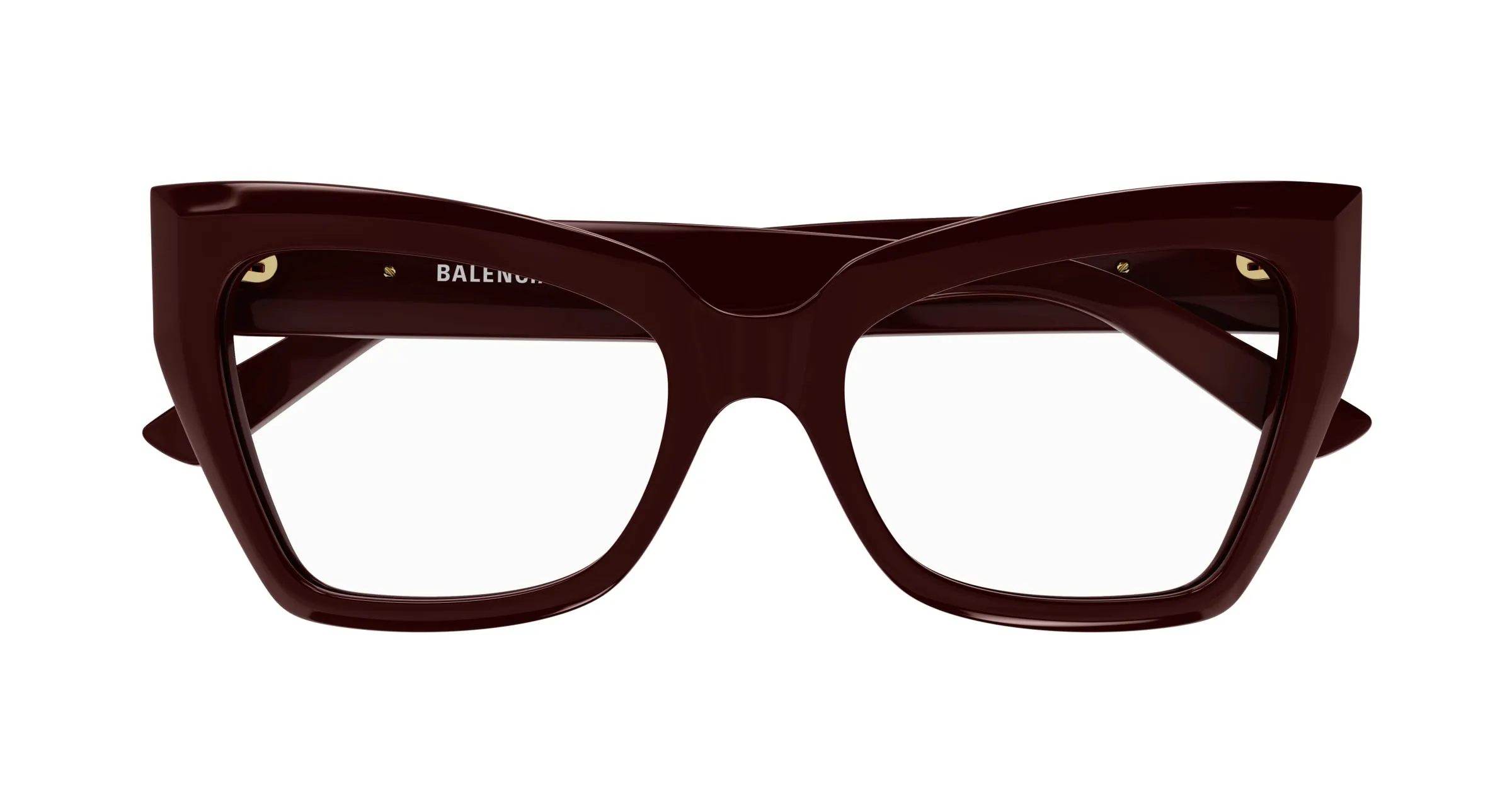 Balenciaga BB0275O 003 Montature da vista Acetato Marrone Farfalla - immagine 3